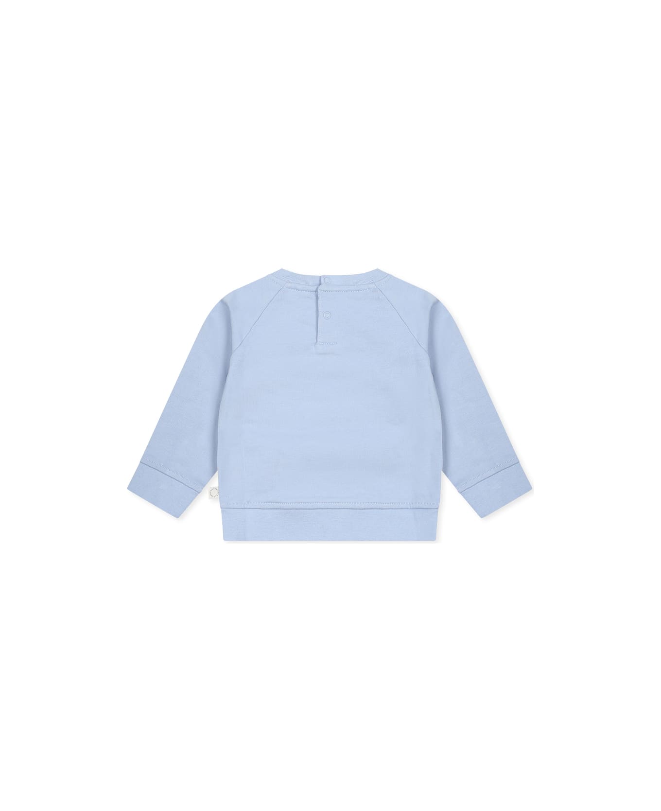 Stella McCartney Kids Light Blue Sweatshirt For Baby Girl With Fairy - Light Blue
