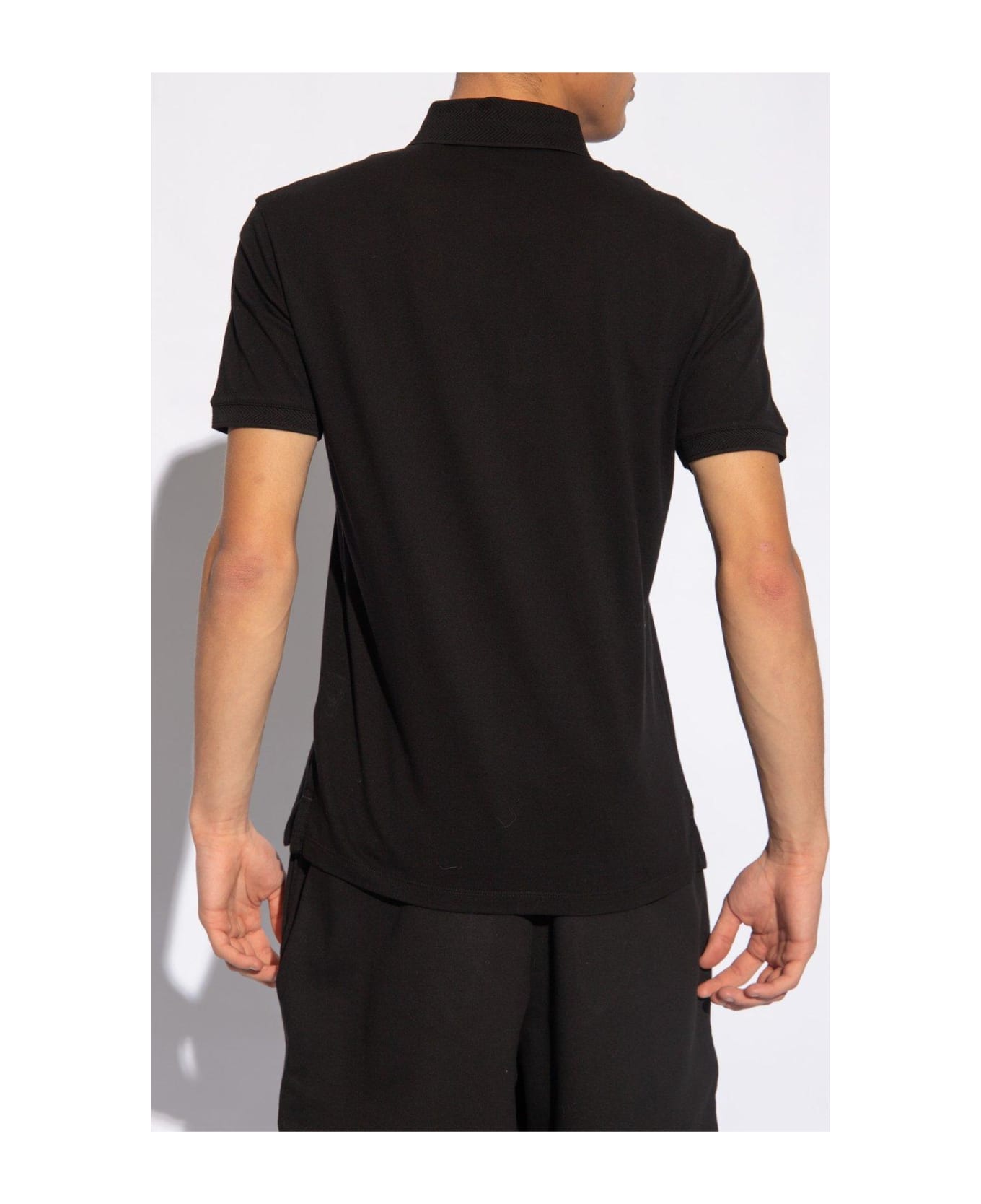 Emporio Armani Polo Shirt With Logo - Black ポロシャツ