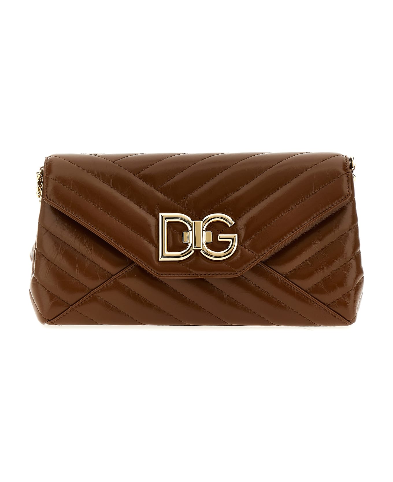 Dolce & Gabbana Leather Shoulder Strap - Brown