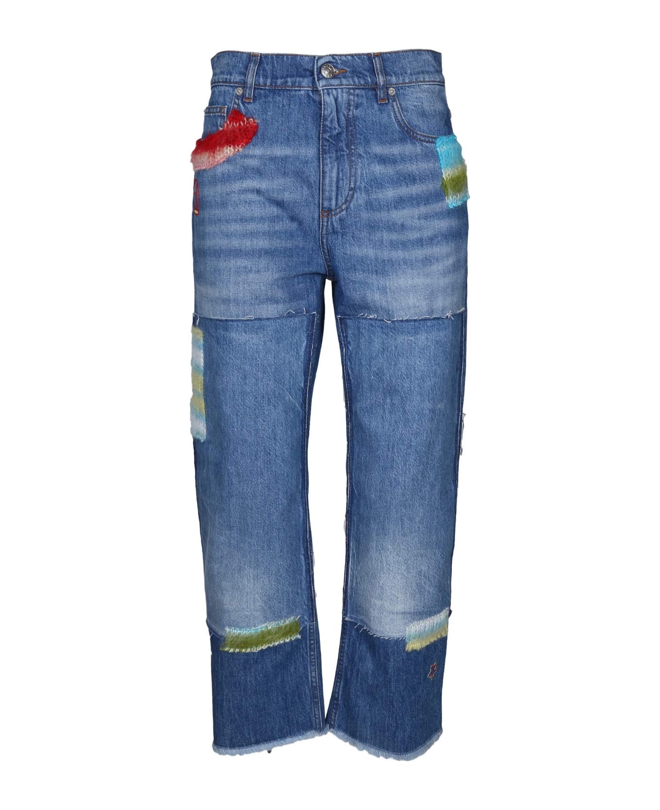 Marni Patchwork Straight-leg Jeans - Denim ボトムス