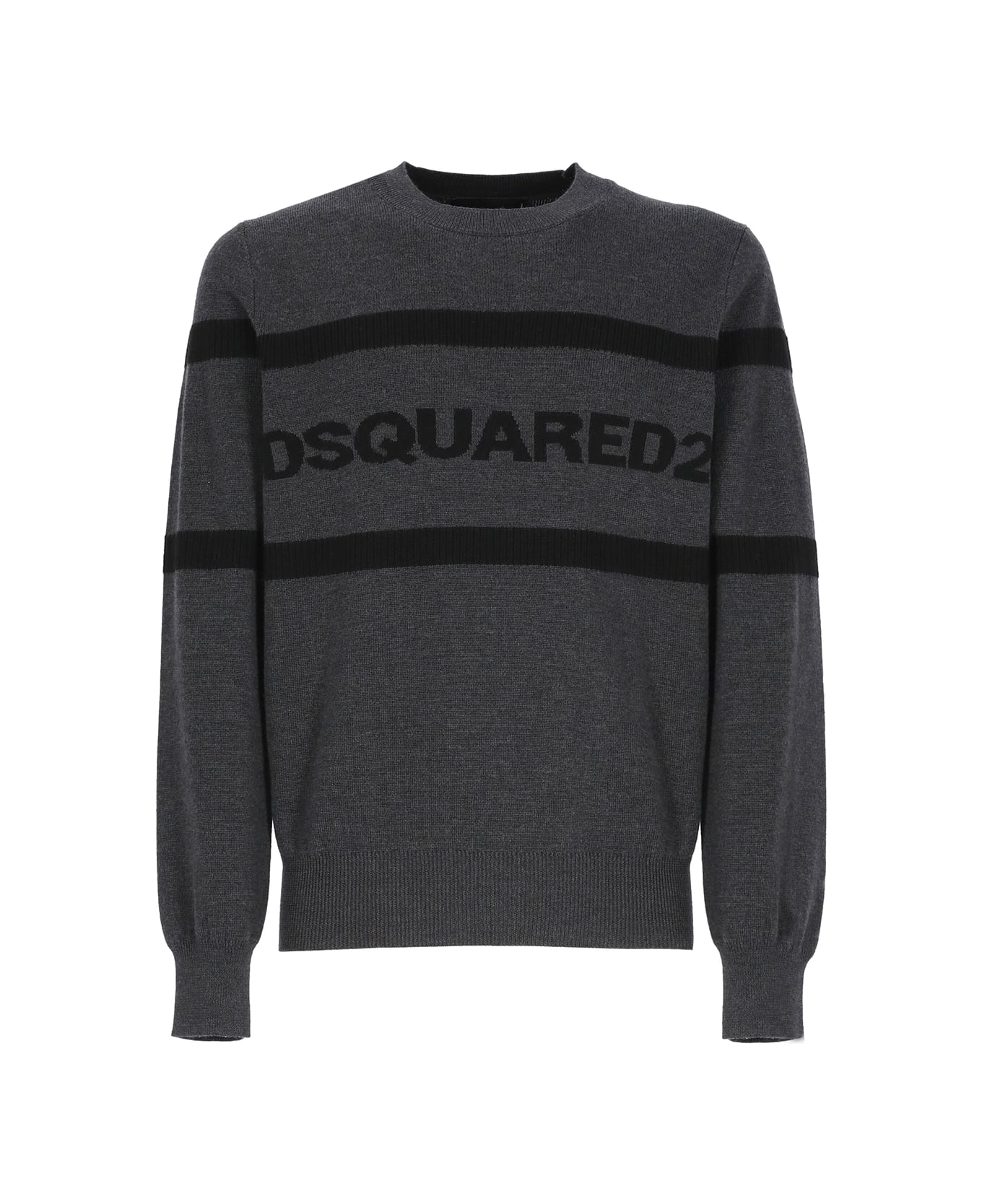 Dsquared2 Sweater With Logo - Grey