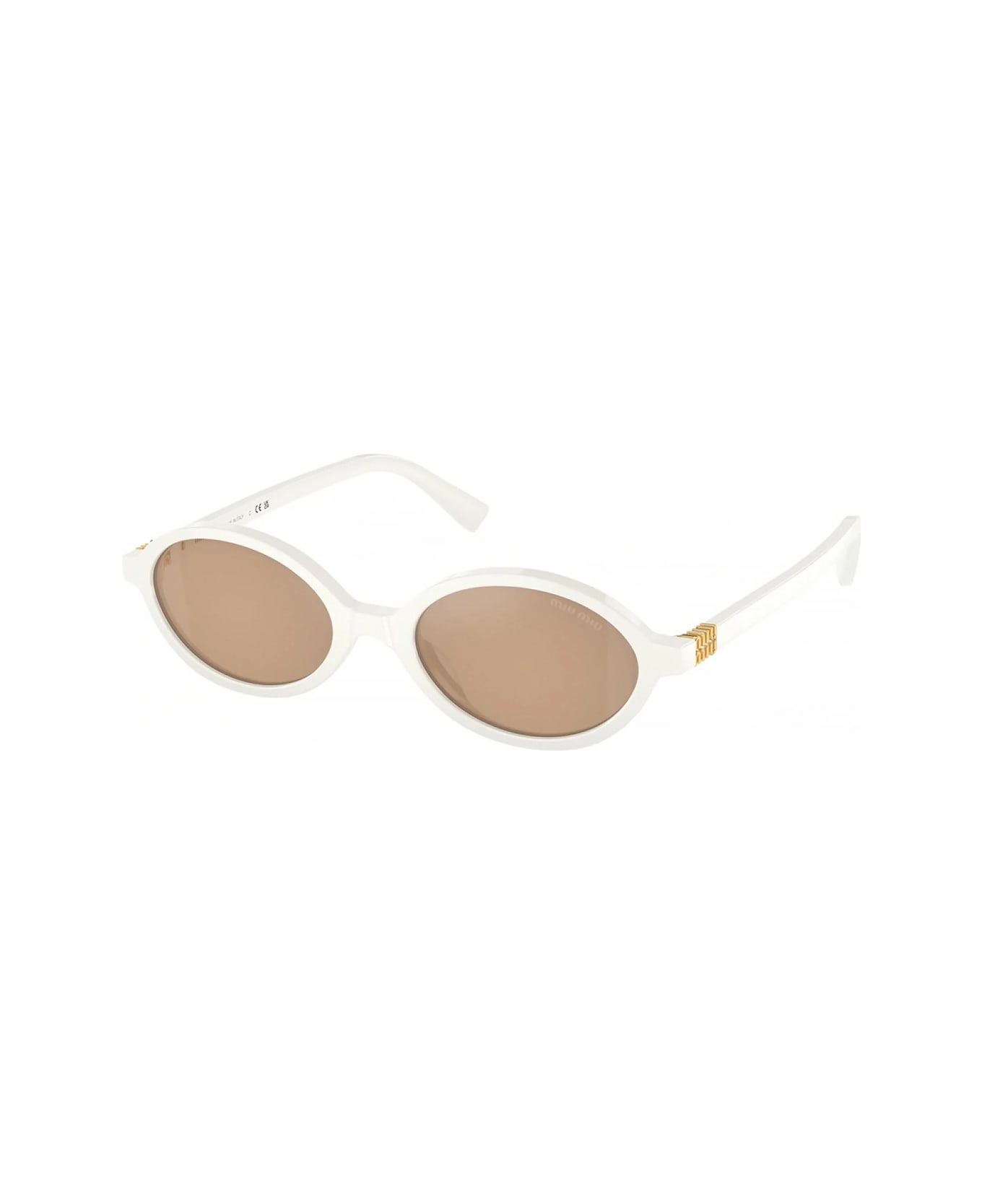 Miu Miu 0mu 04zs Regard 14240d Bianco Sunglasses - Bianco