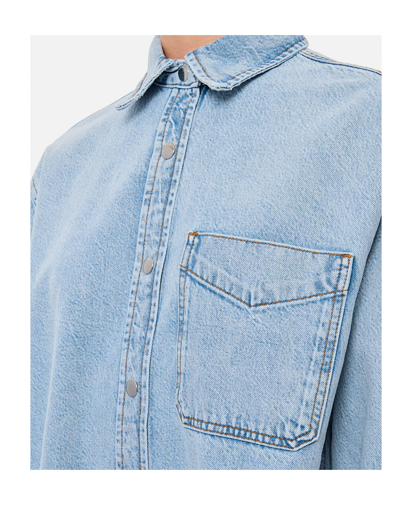 Frame The Denim Shirt Dress - Clear Blue