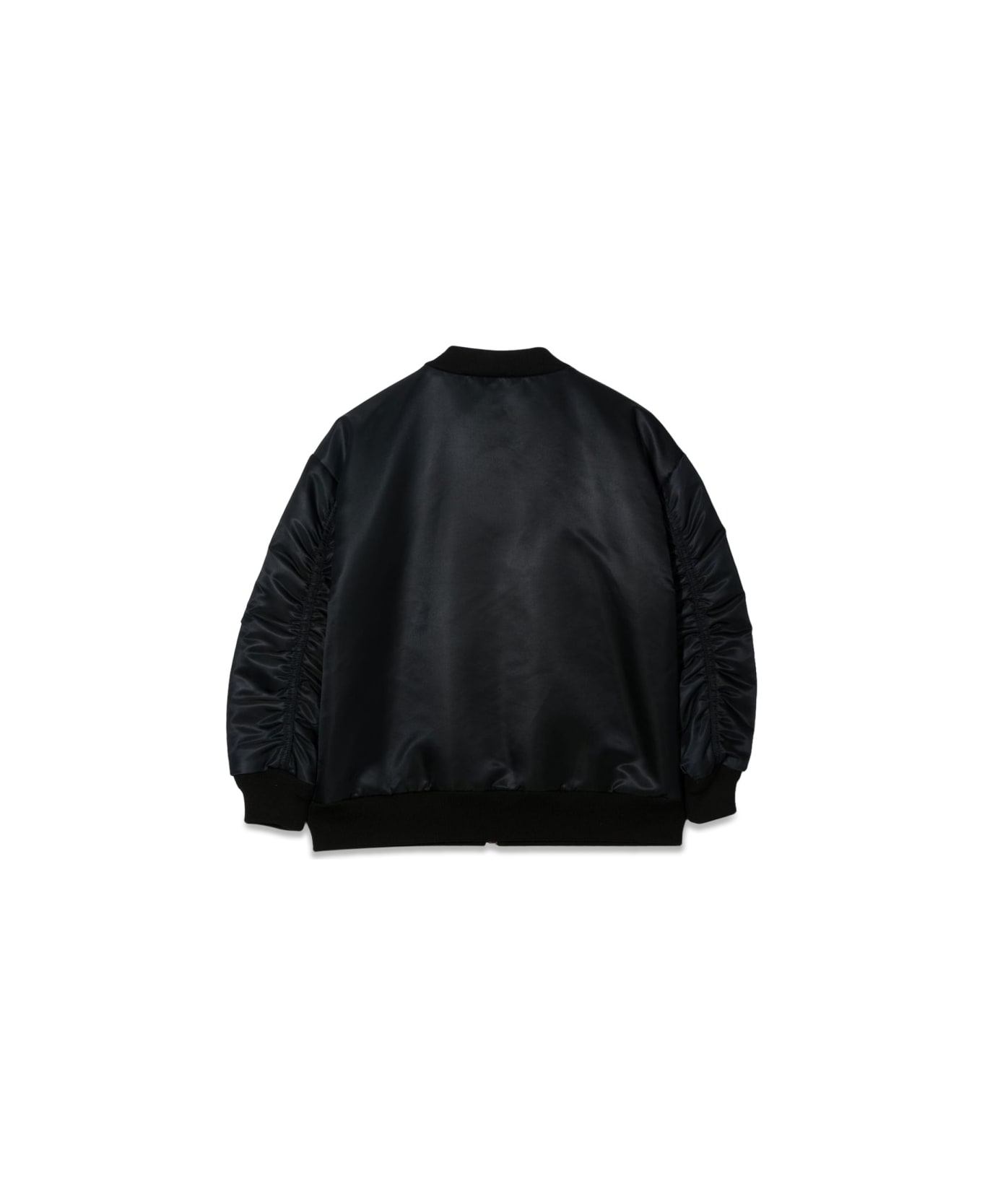 Versace Donatella Embroidery Bomber Jacket - BLACK