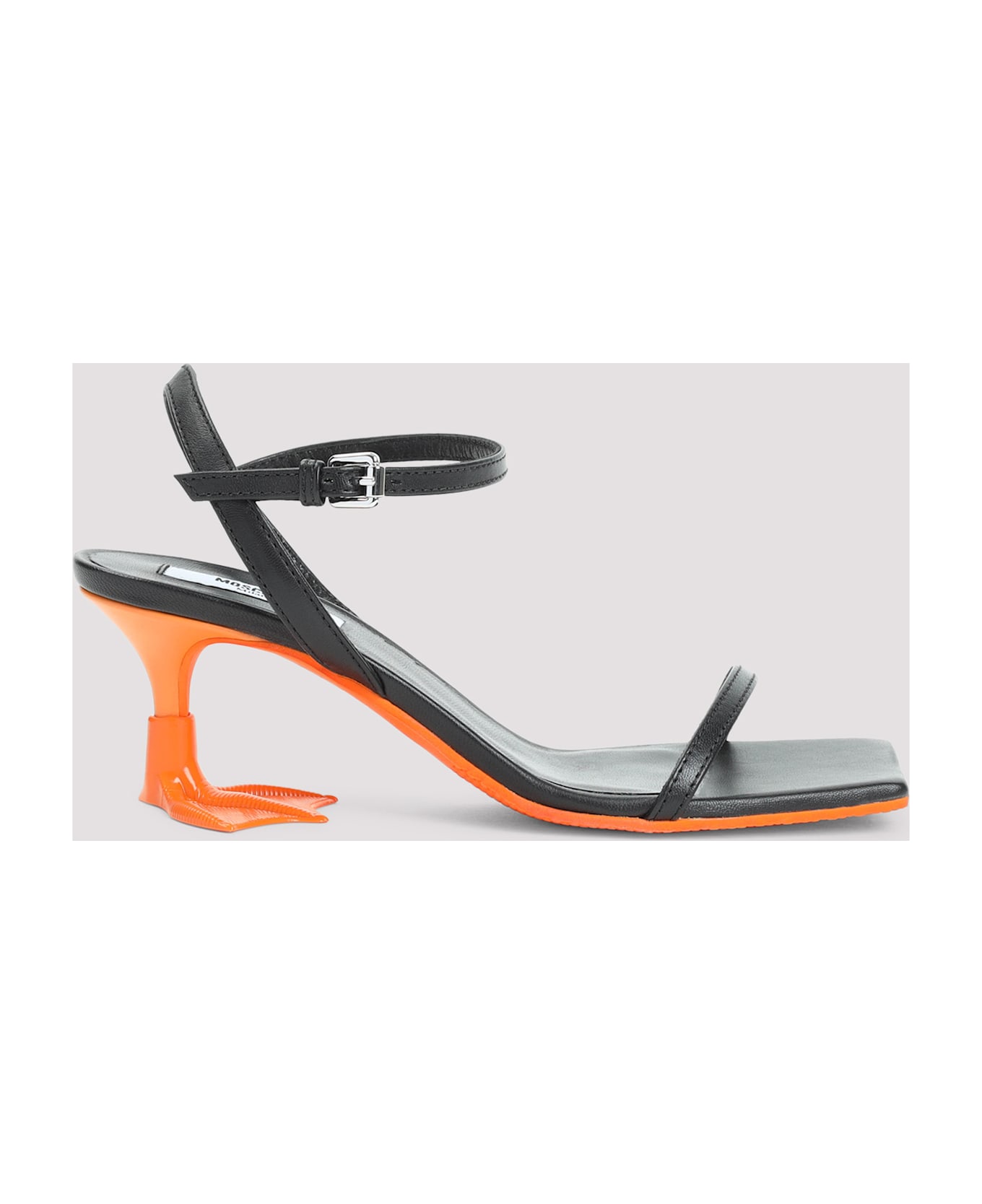 Moschino Duck Sandals - A Nero Arancio