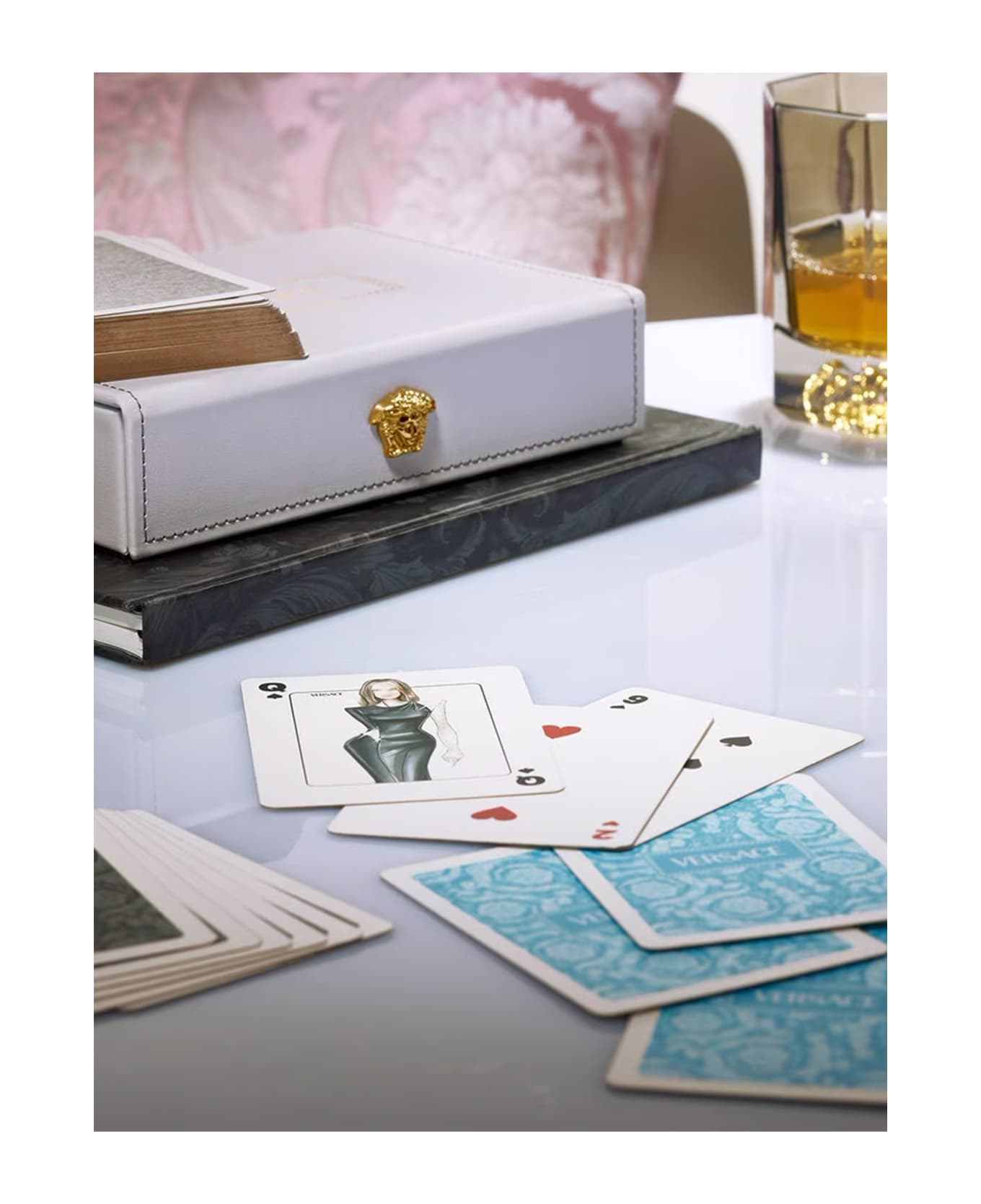 Versace 'medusa' Playing Card Set - Multicolor