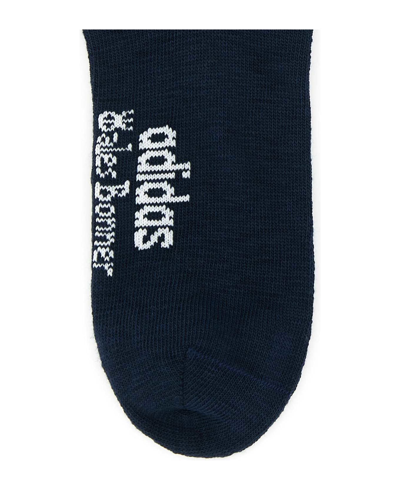 Adidas Multicolor Stretch Cotton Blend Wales Bonner X Adidas Socks Set - NIGHTNAVYCHALKWHITE