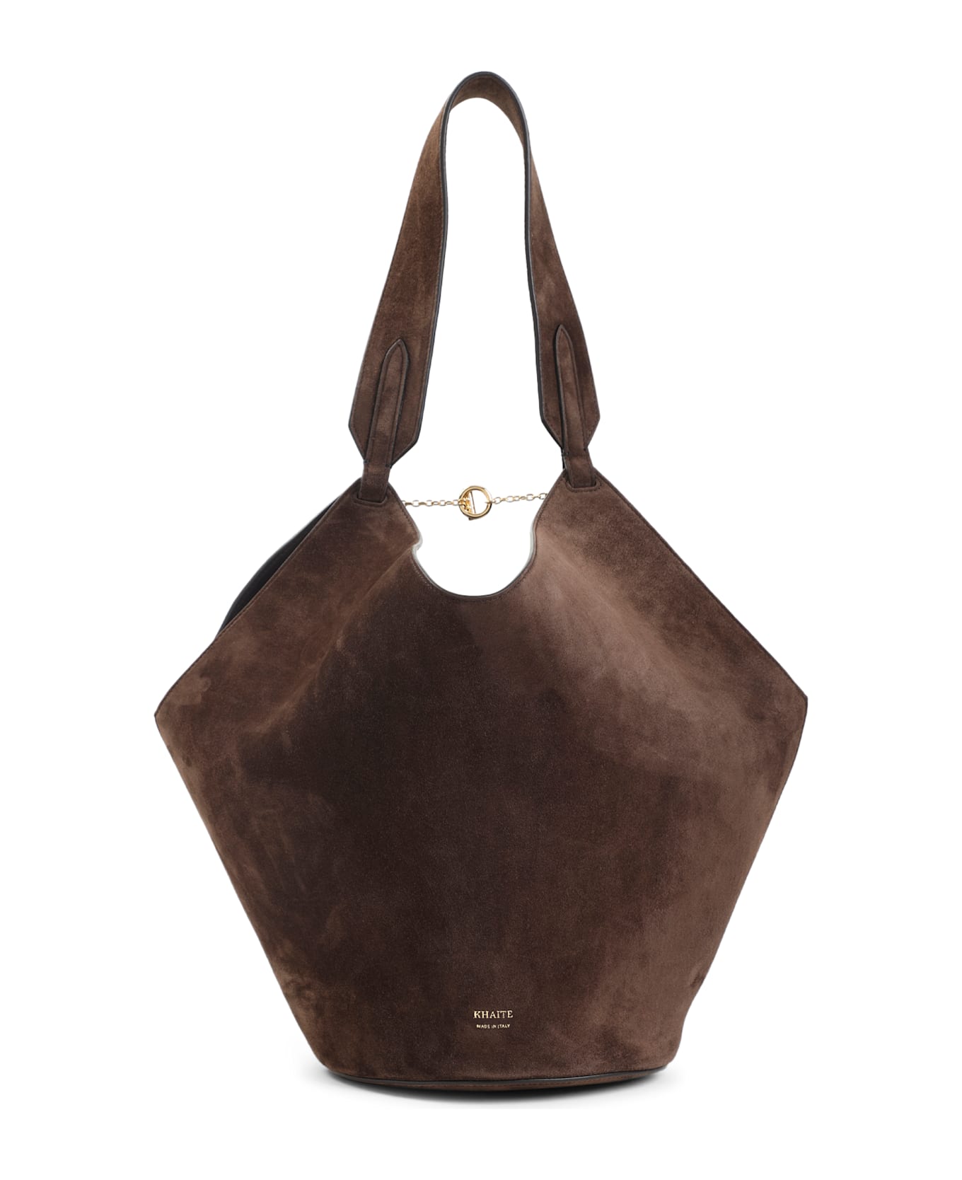 Khaite Lotus Small Tote - Dark Brown