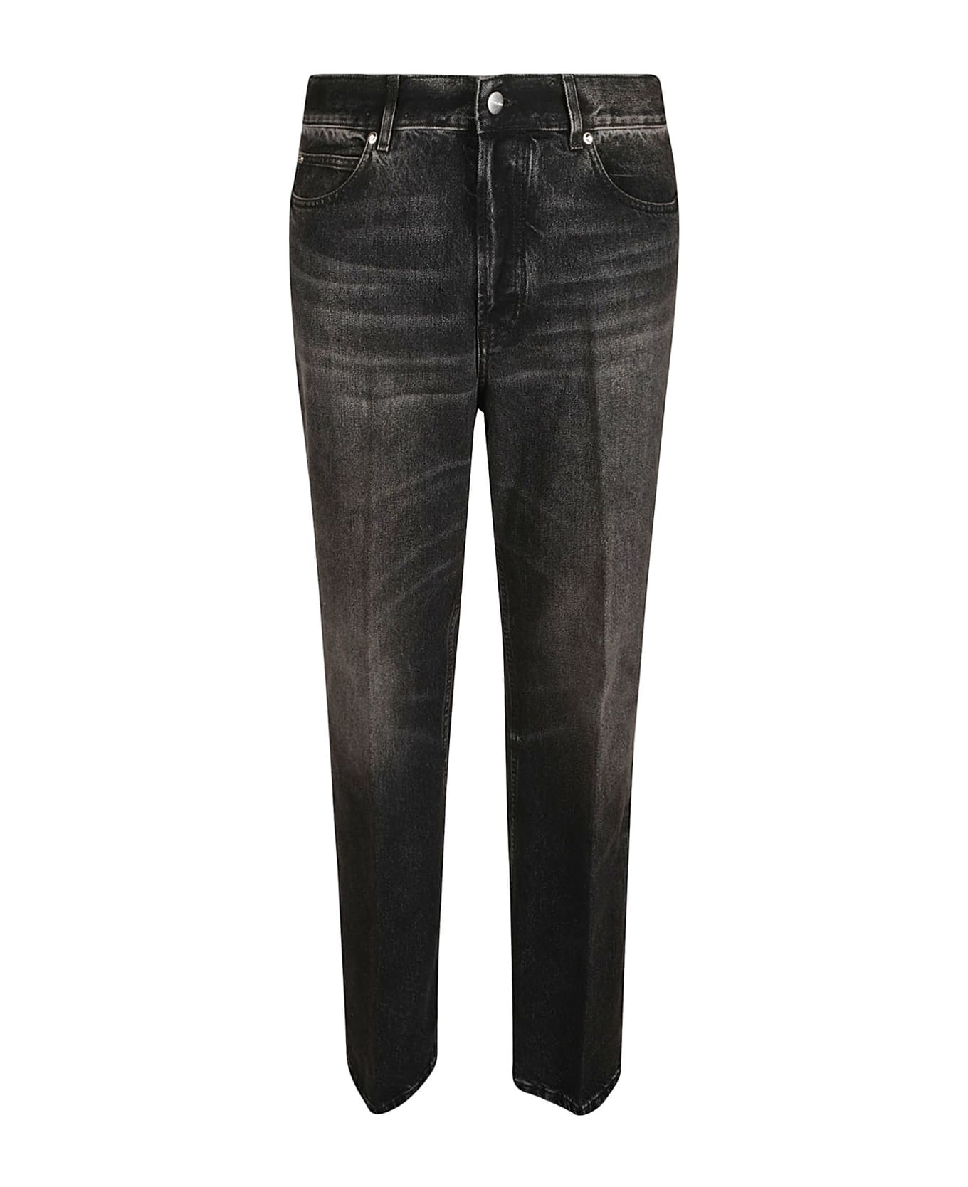 Ferragamo Buttoned Classic Jeans - Black