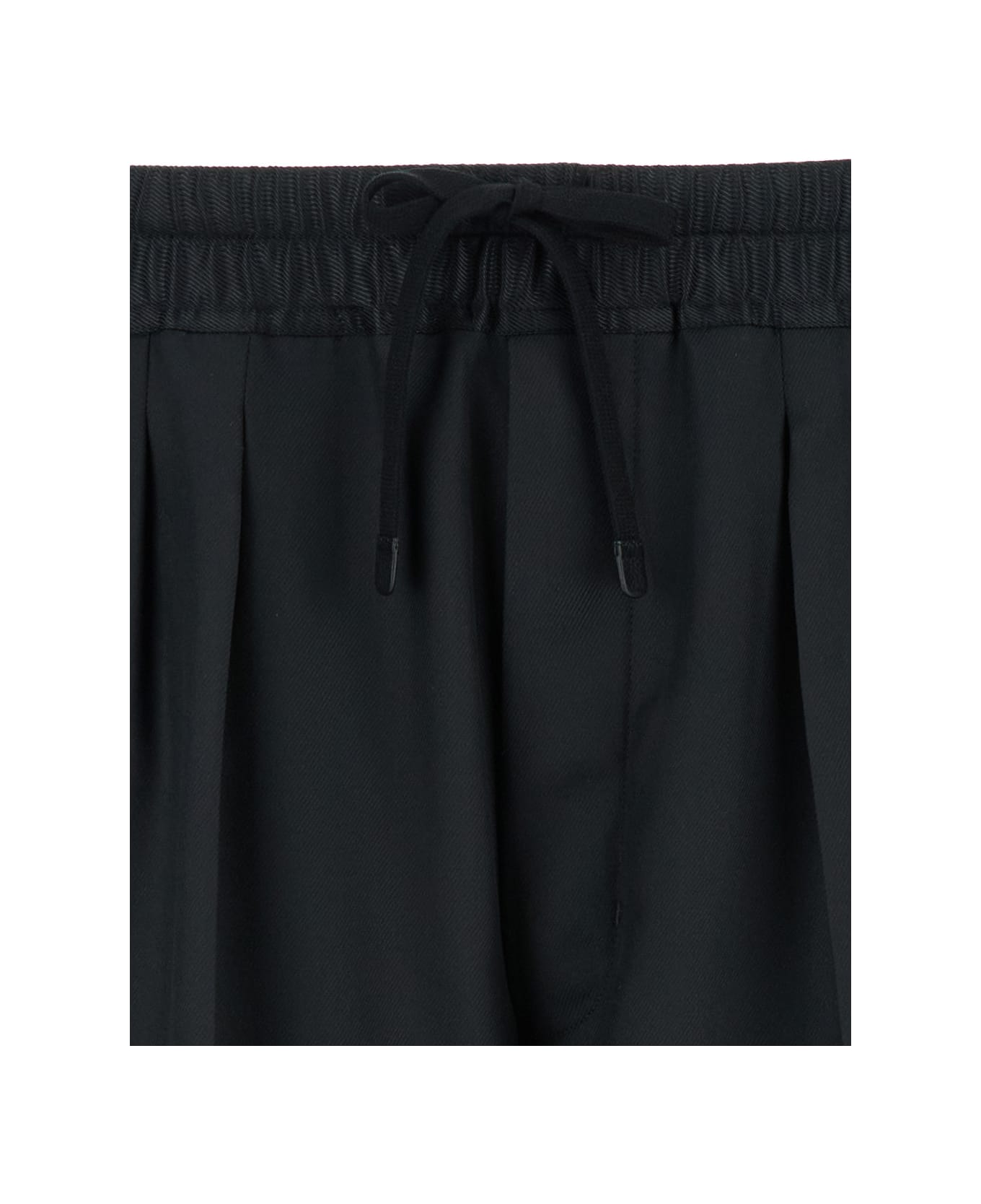 Tom Ford Black Twill Bermuda Shorts In Silk Man - Black