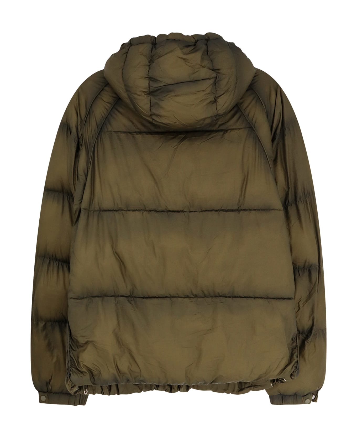 REPRESENT Padded And Quilted Down Jacket - DARK OLIVE