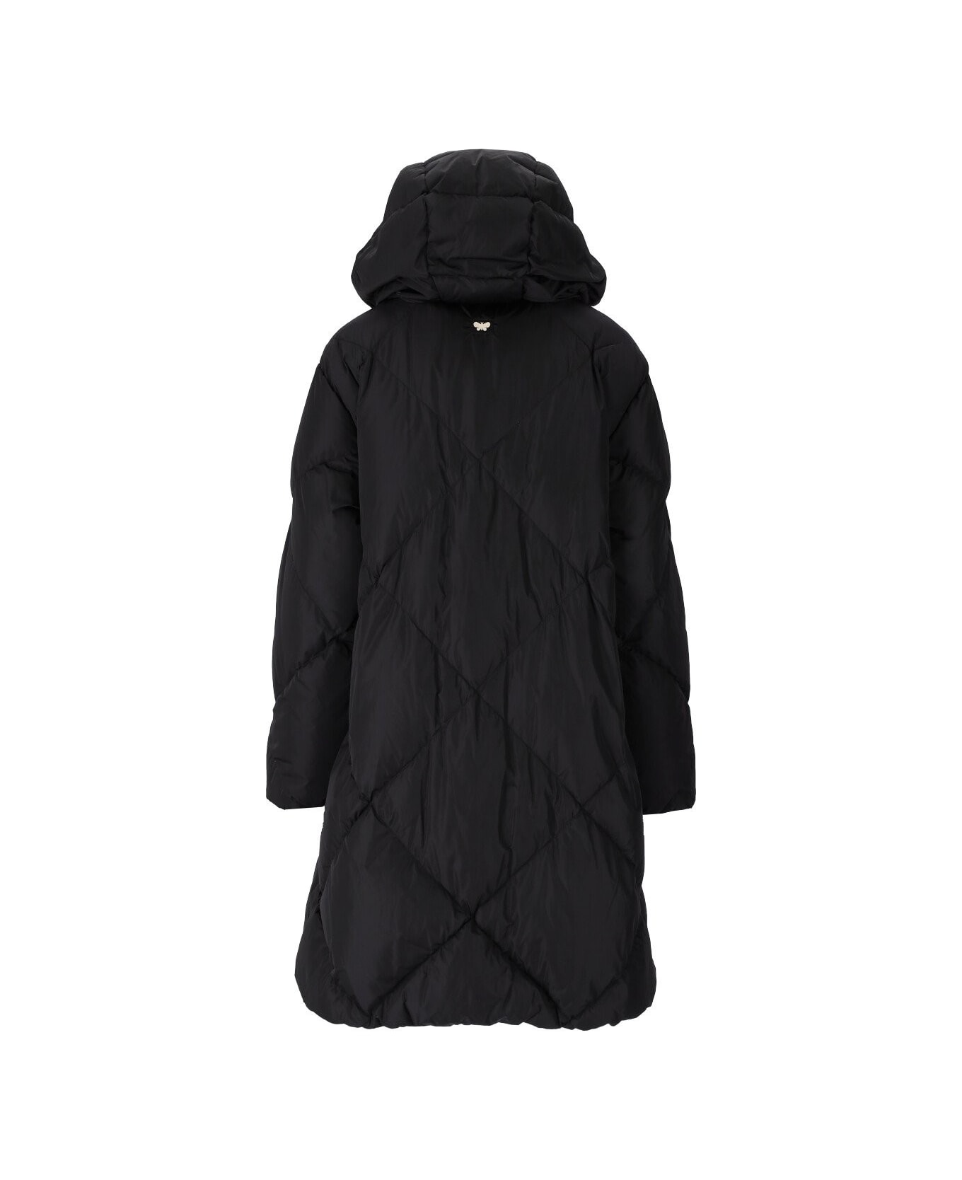 Weekend Max Mara Max Mara Weekend Milord Black Long Padded Coat ...