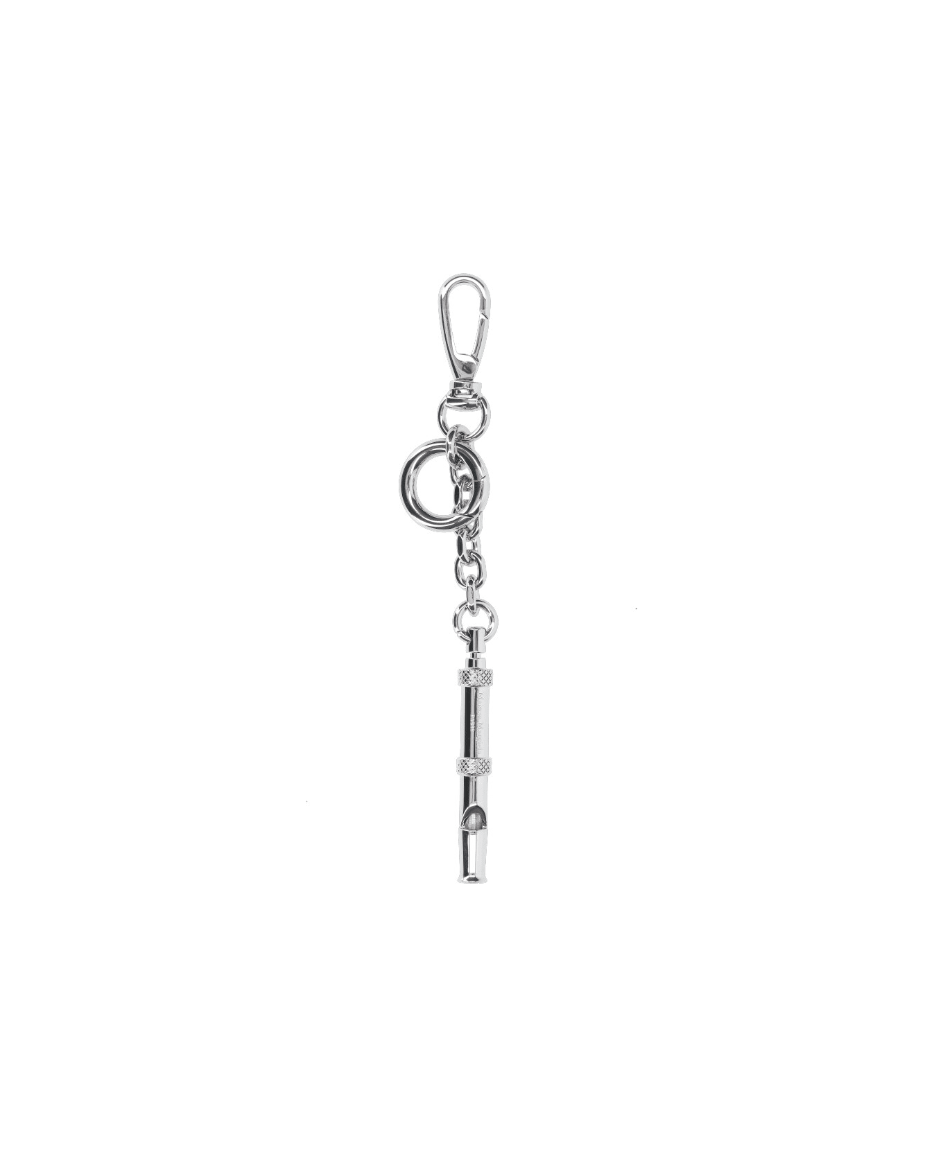 Maison Margiela 'dog Whistle' Keyring Charm - Silver