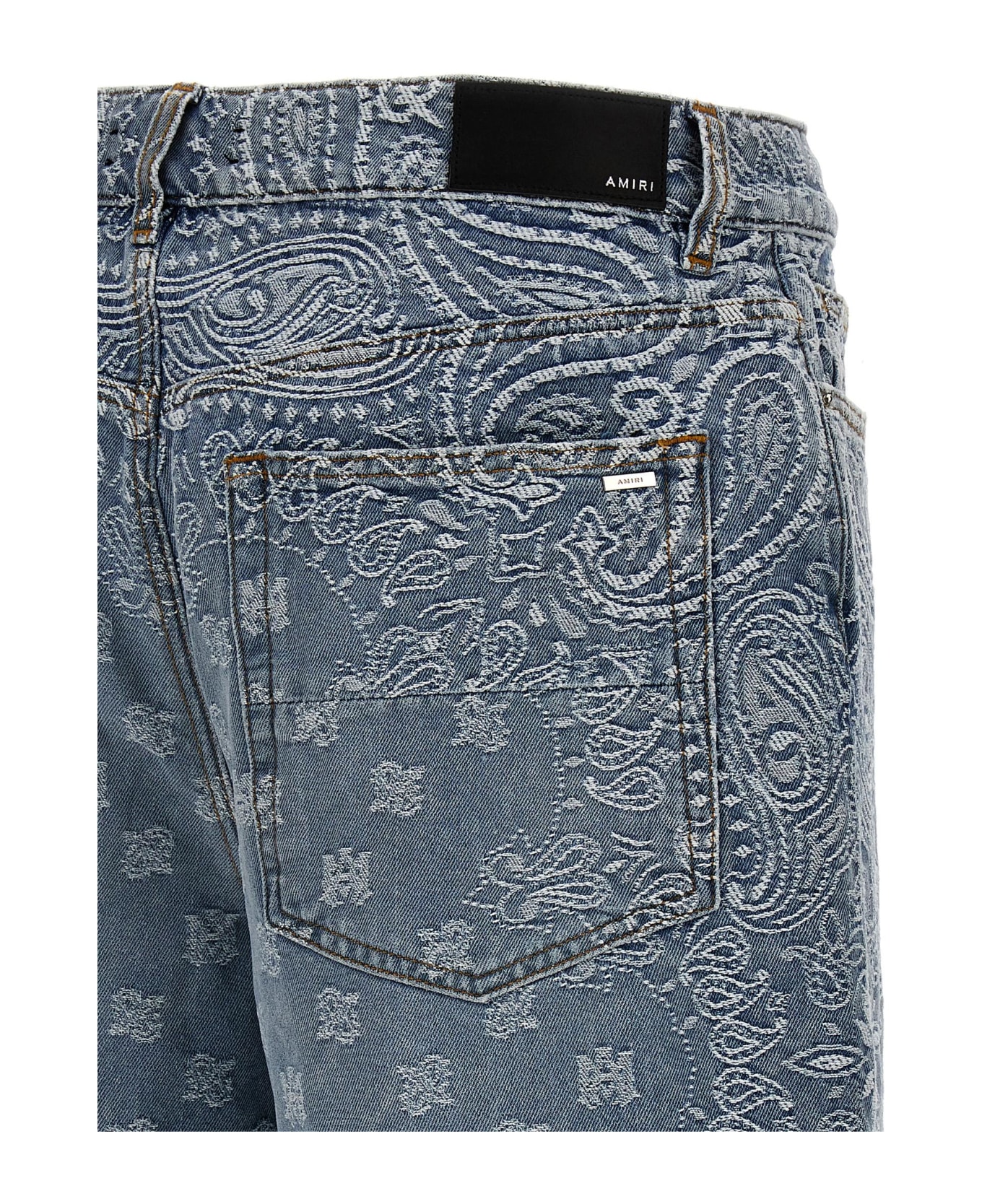 AMIRI 'bandana' Bermuda Shorts - Light Blue ショートパンツ