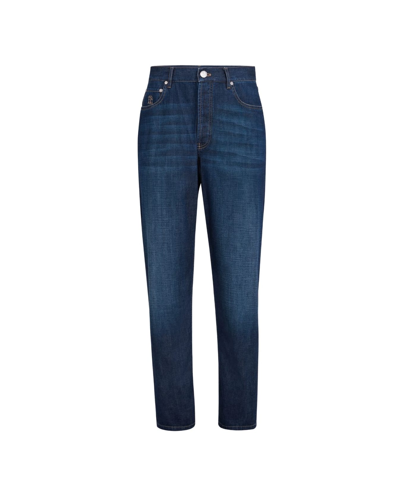 Brunello Cucinelli Denim Cotton Jeans - Blue