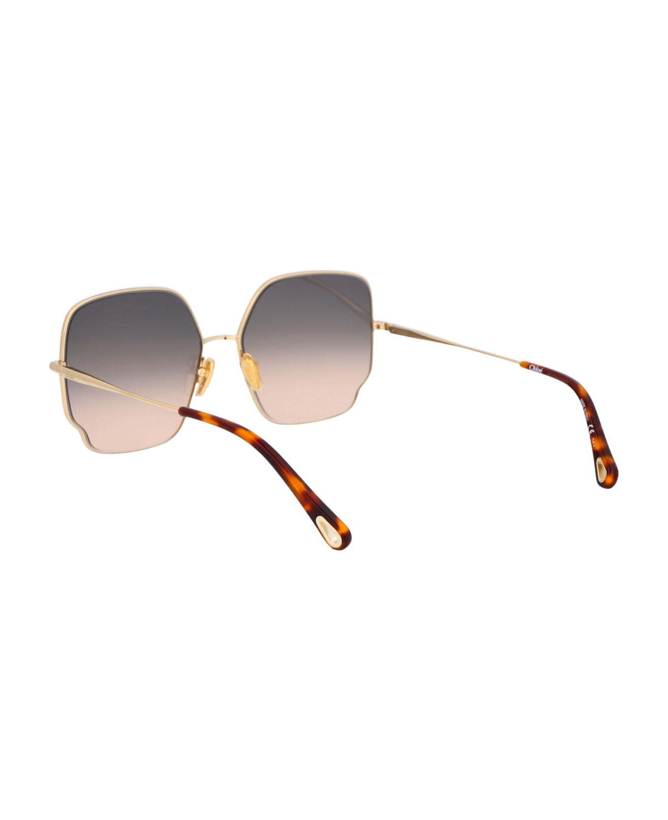 Chloé Eyewear Ch0092s Sunglasses - 001 GOLD GOLD BROWN サングラス