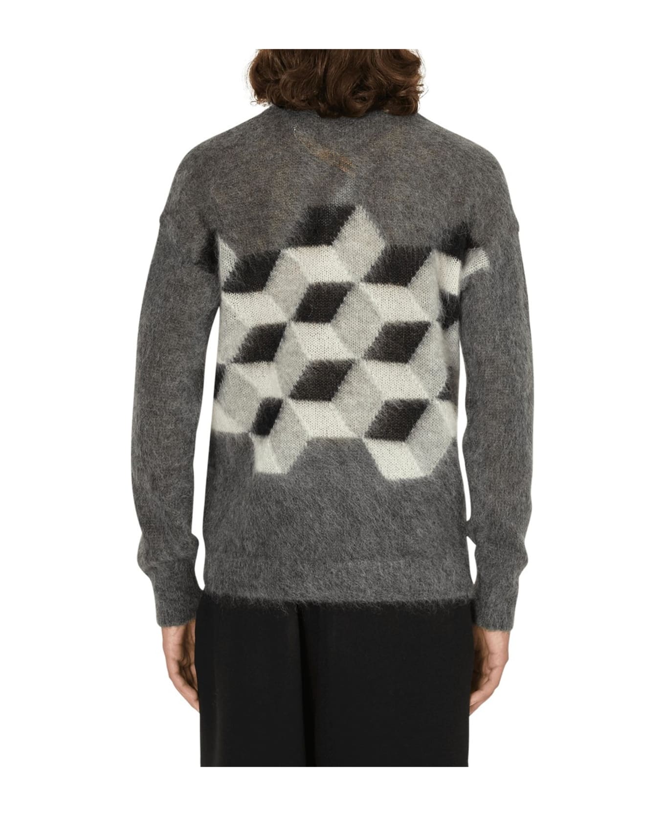 Moncler Printed Sweater - Gray