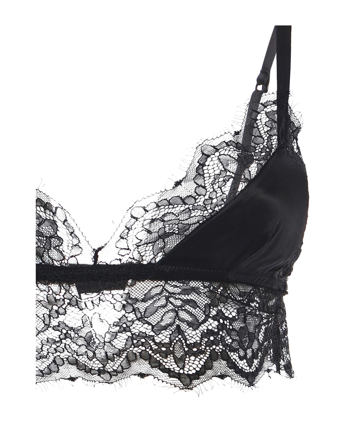 Dolce 
Gabbana Silk Satin Soft-cup Bralette - Black