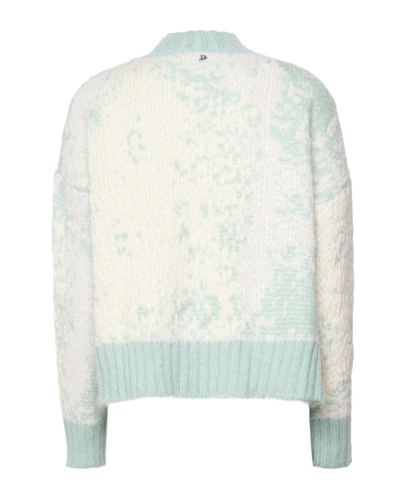 Dondup Wool Blend Turtleneck Sweater - Aqua