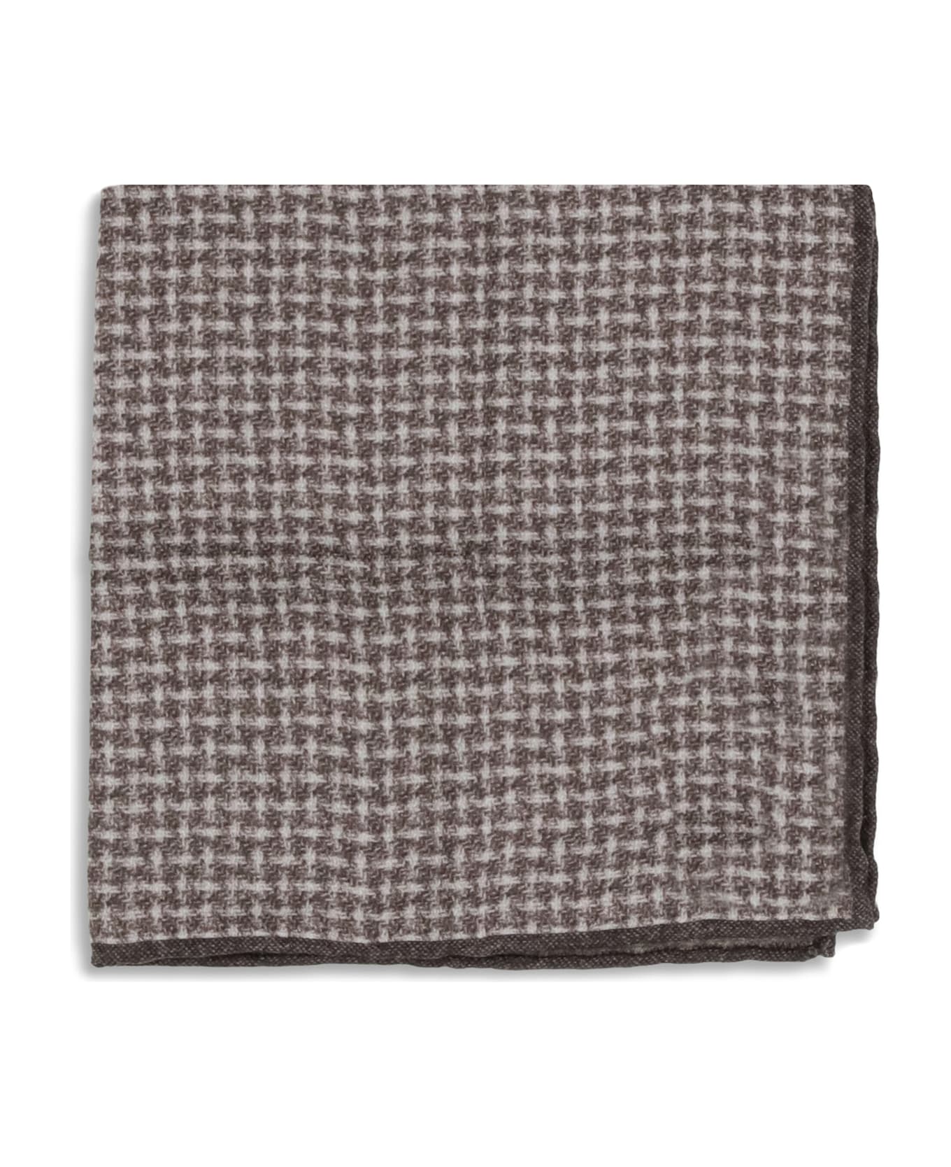 Brunello Cucinelli Silk Pocket Square With Woven Design