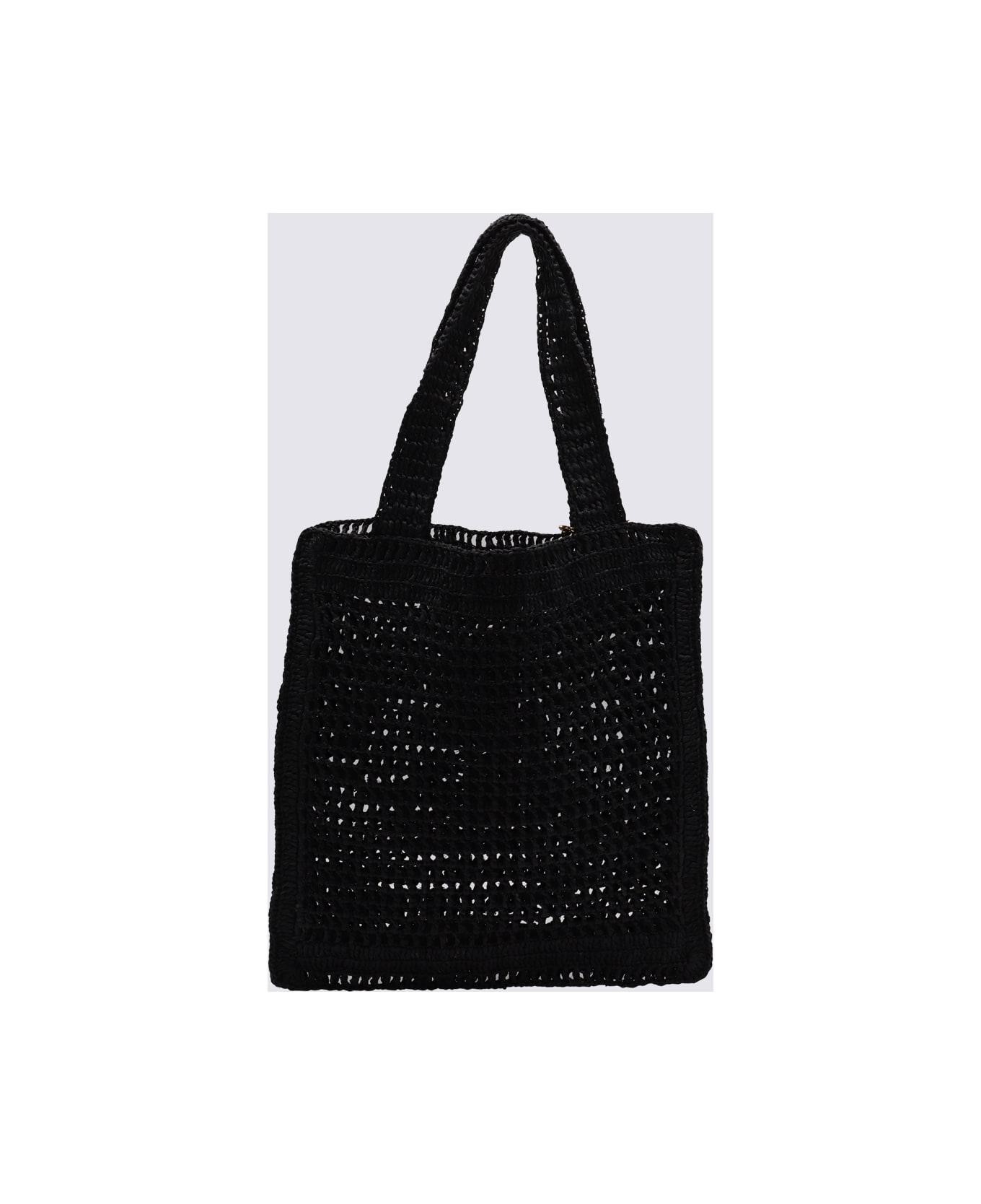 Chloé Black Raffia Totes - Black