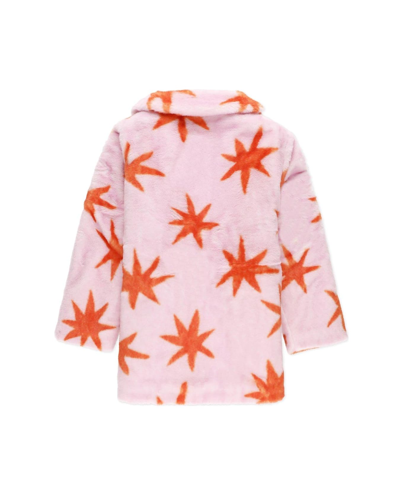 Stella McCartney Patterned Zipped Coat - Pink