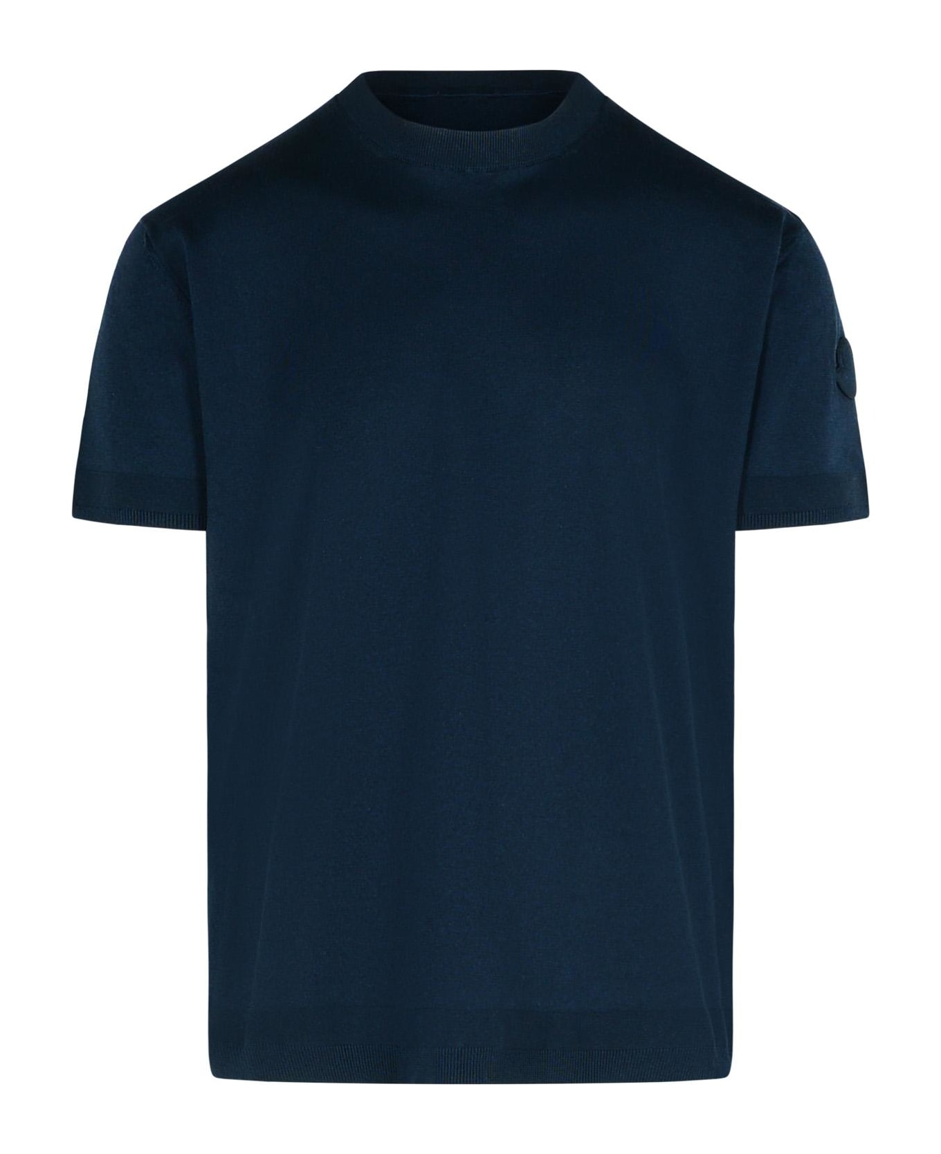 Moncler Silk T-shirt - Blue