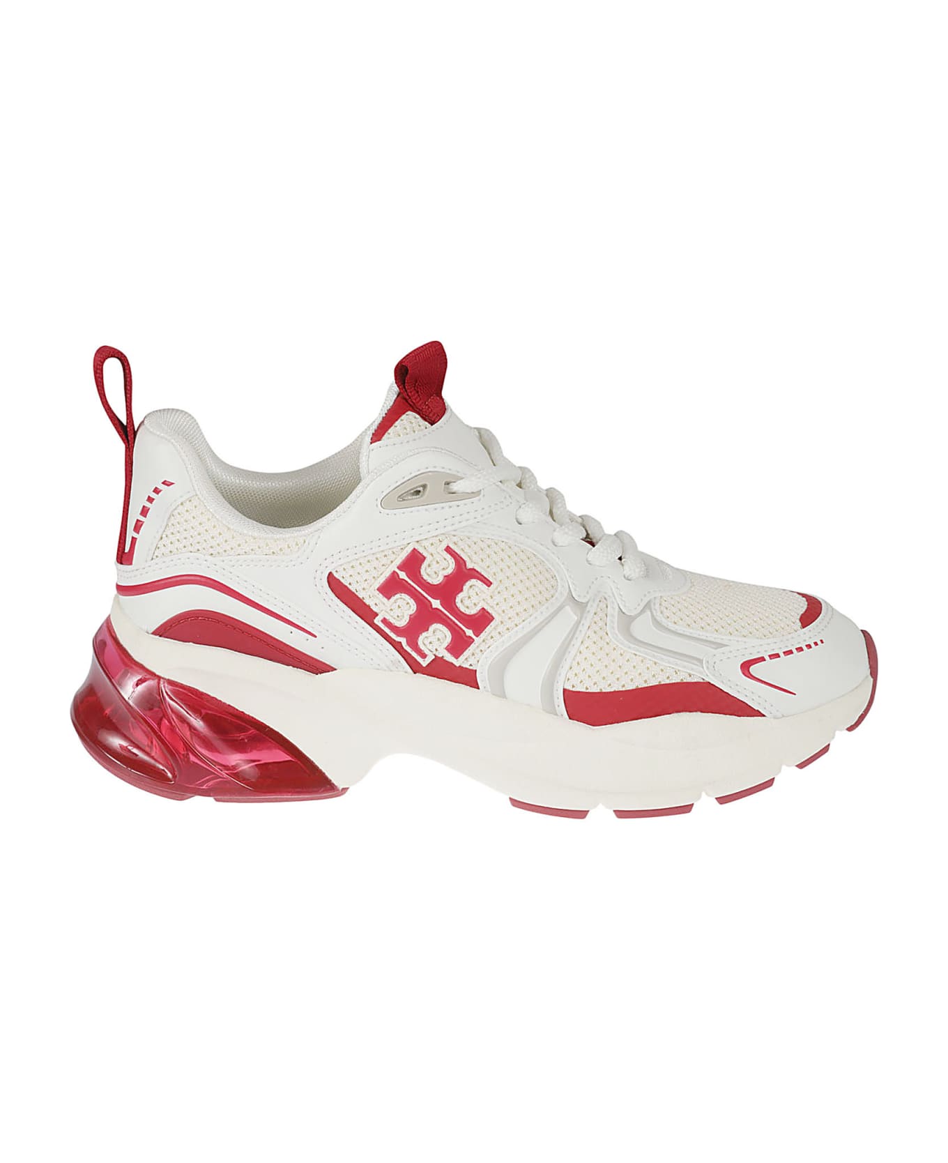 Tory Burch Good Luck Tech Sneakers - New Cream/Tory Red
