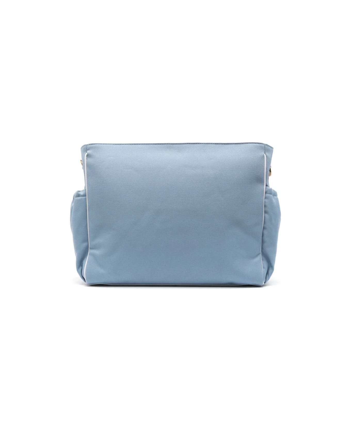 Balmain Borsa Fasciatoio Con Ricamo - Azzurra