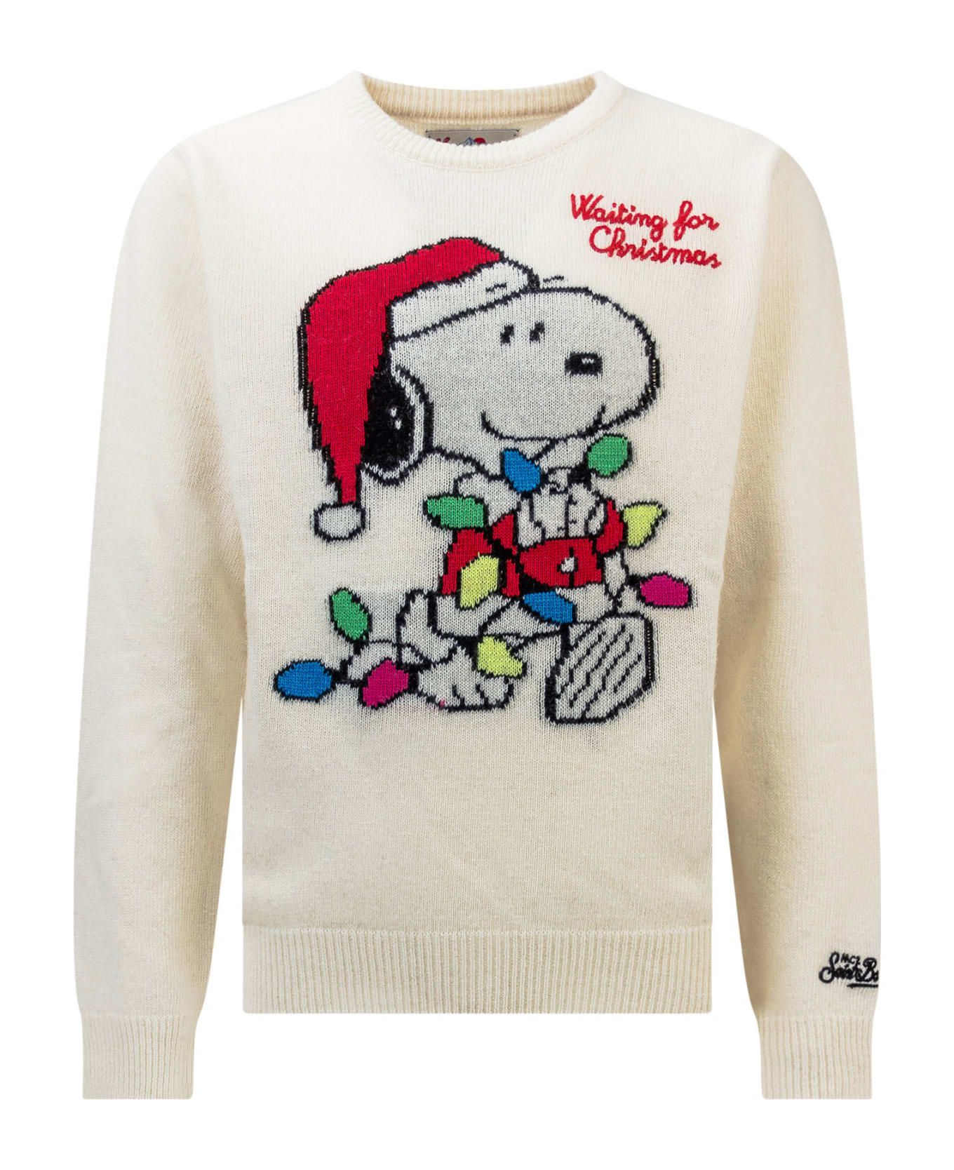 MC2 Saint Barth Snoopy Sweater - SNOOPY WAITING FOR 10 EMB
