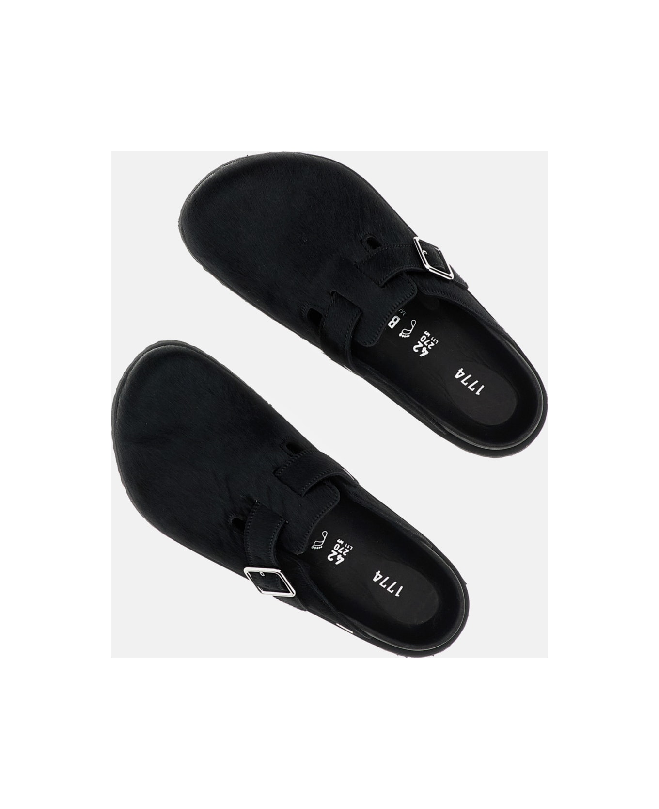 Birkenstock Boston Pony Hair Exq 1774 - Black