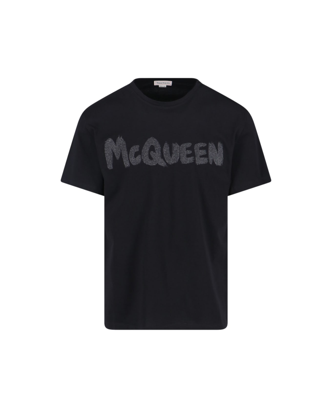 Alexander McQueen "graffiti" T-shirt - Black   シャツ