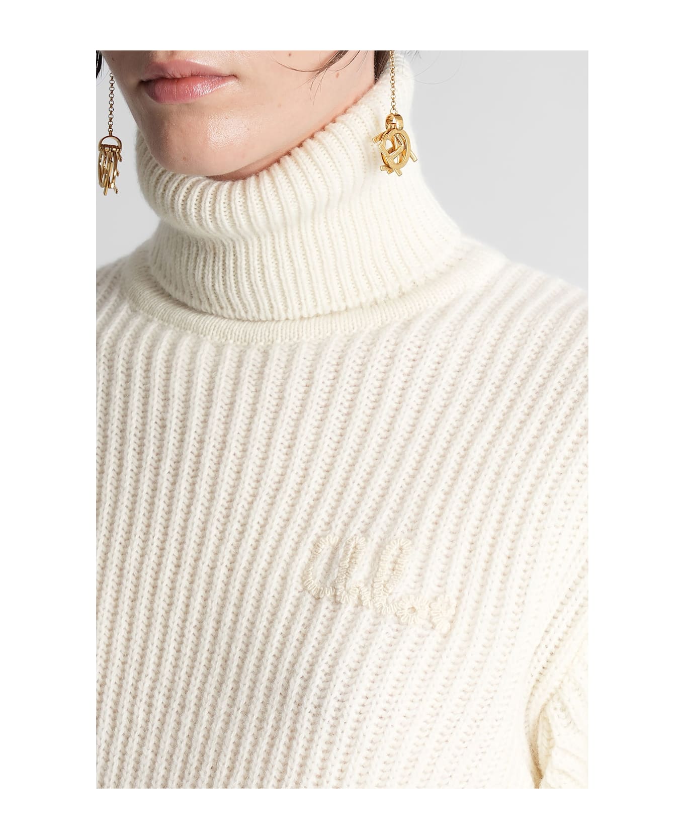 Chloé Knitwear In Beige Wool - beige