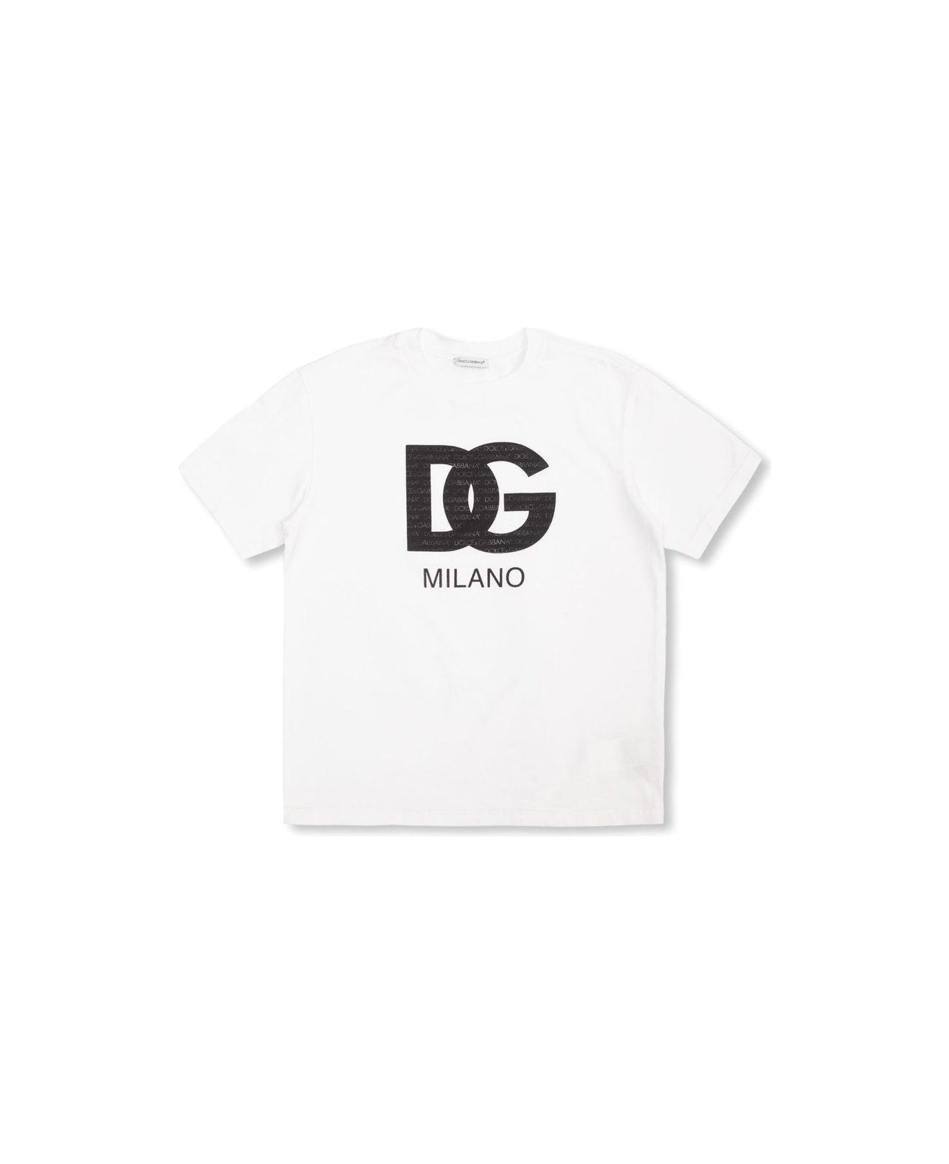Dolce & Gabbana Dg Logo Printed Crewneck T-shirt