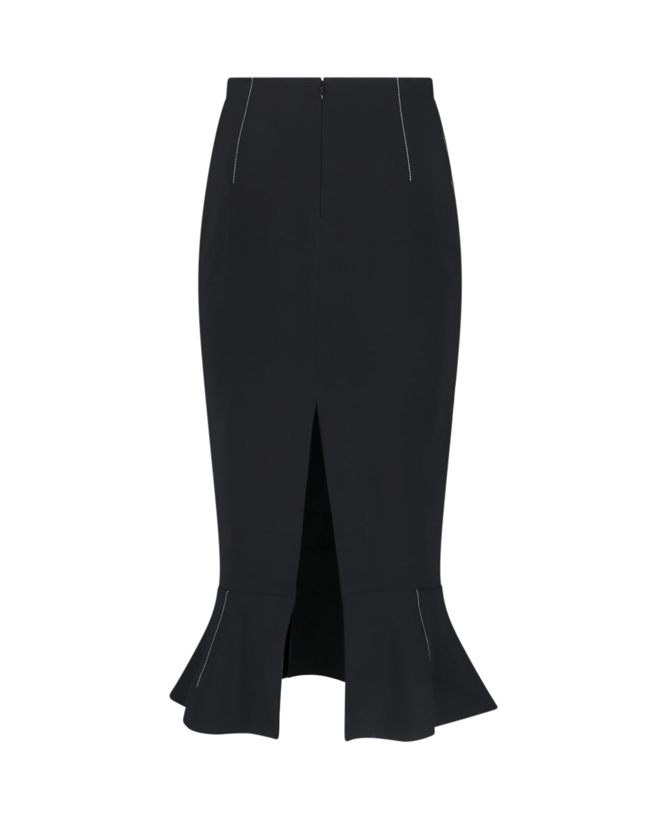 Marni Flounced Sheath Skirt - Black