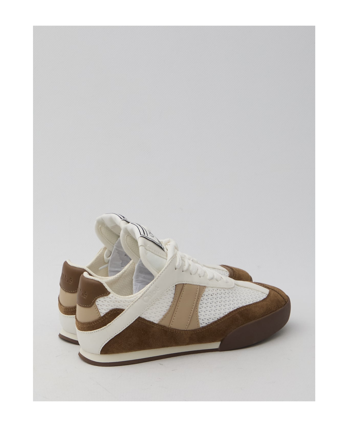 Chloé Kick Sneakers - NATURAL BROWN
