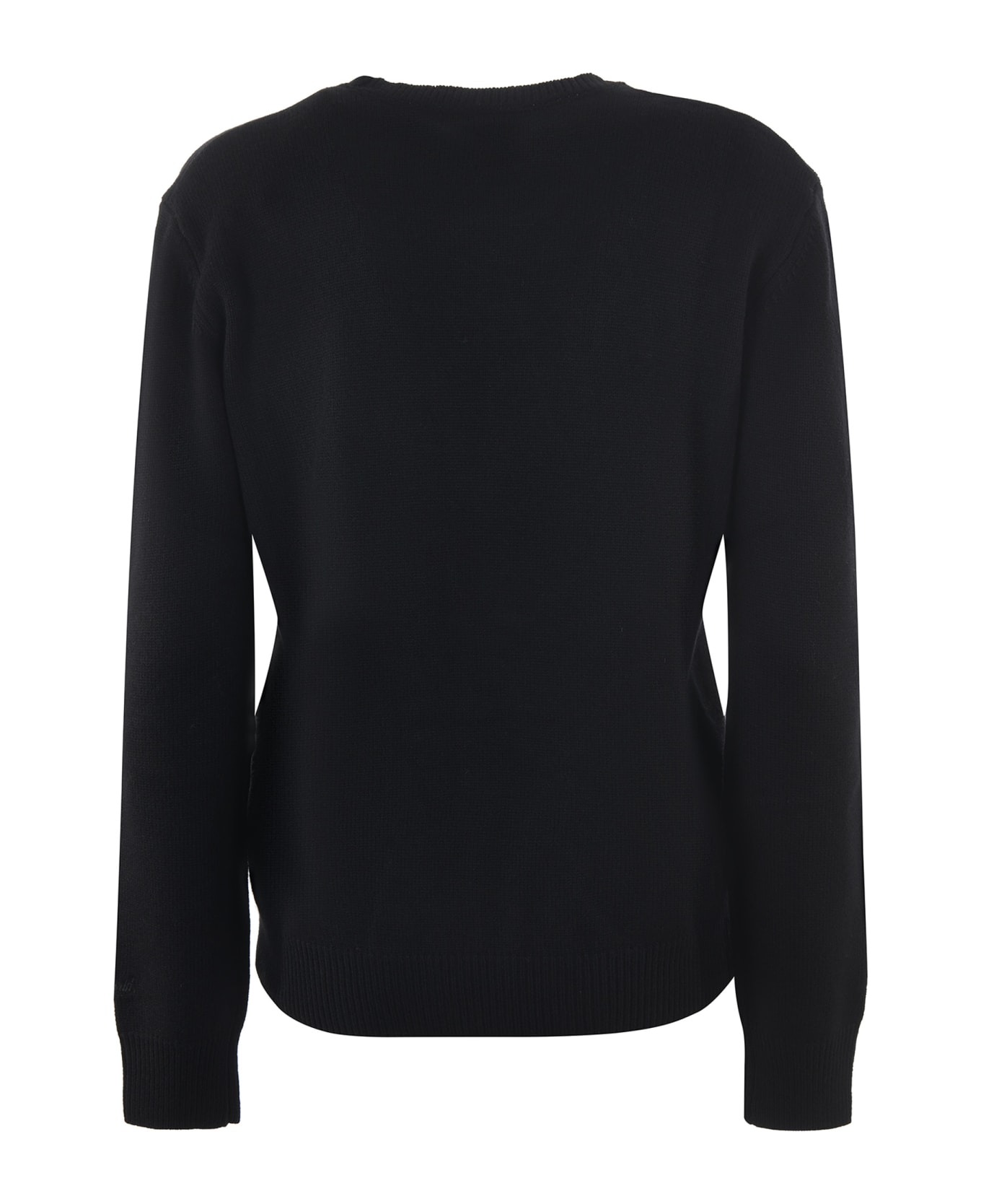 MC2 Saint Barth Sweater In Wool And Cashmere Blend - Nero