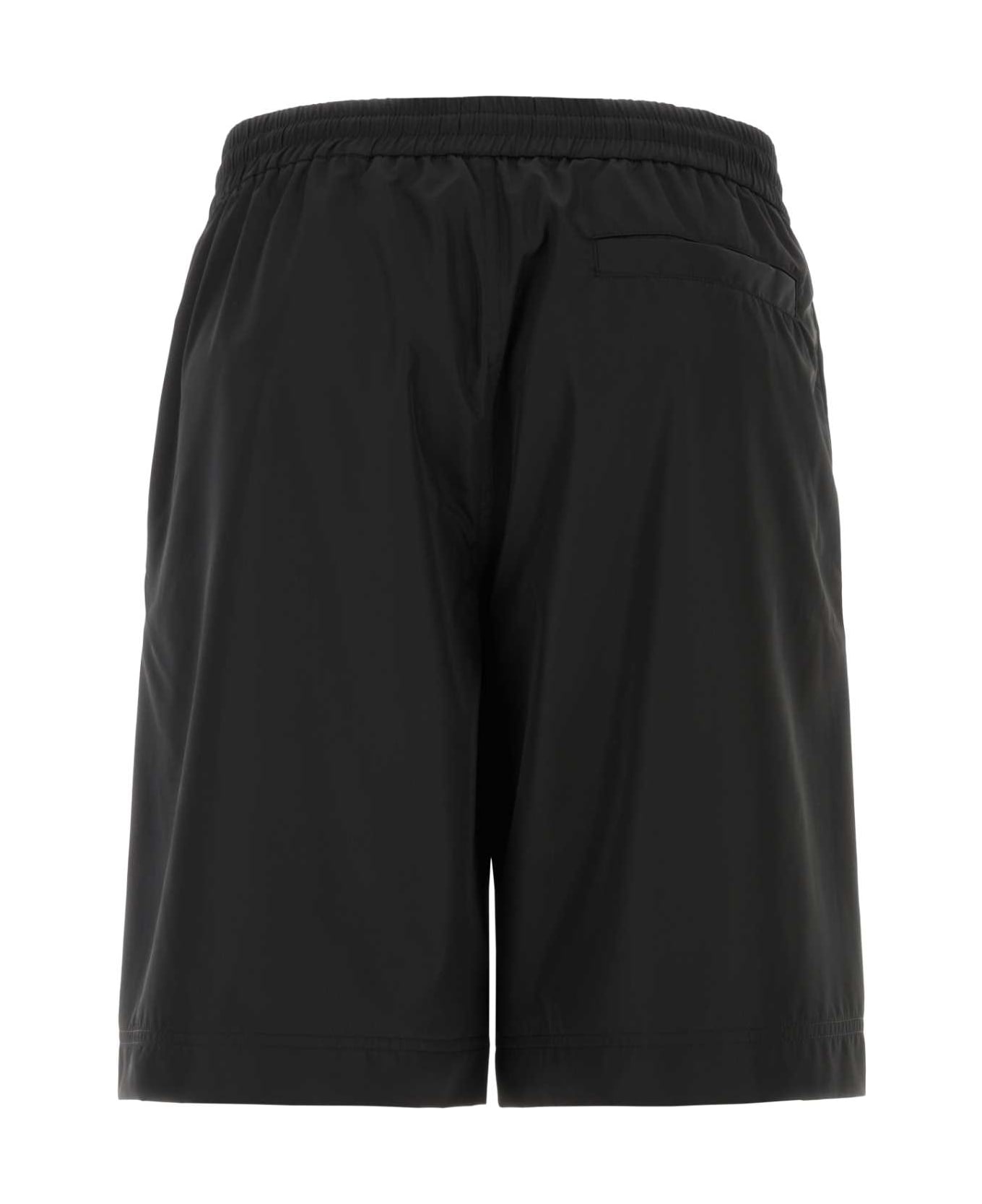 Givenchy Black Polyester Bermuda Shorts - BLACK