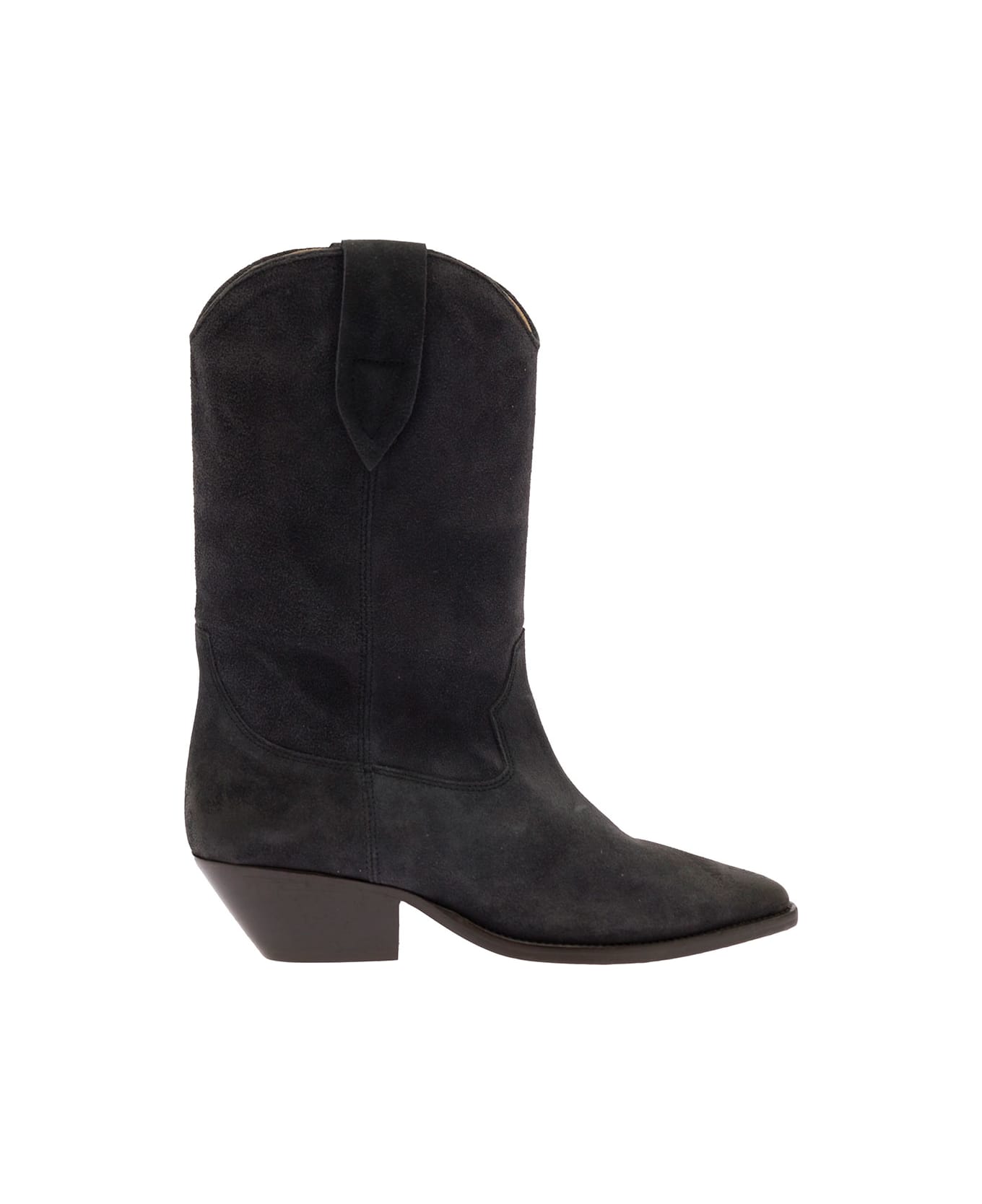 Isabel Marant Duerto Suede Cowboy Boots - Black