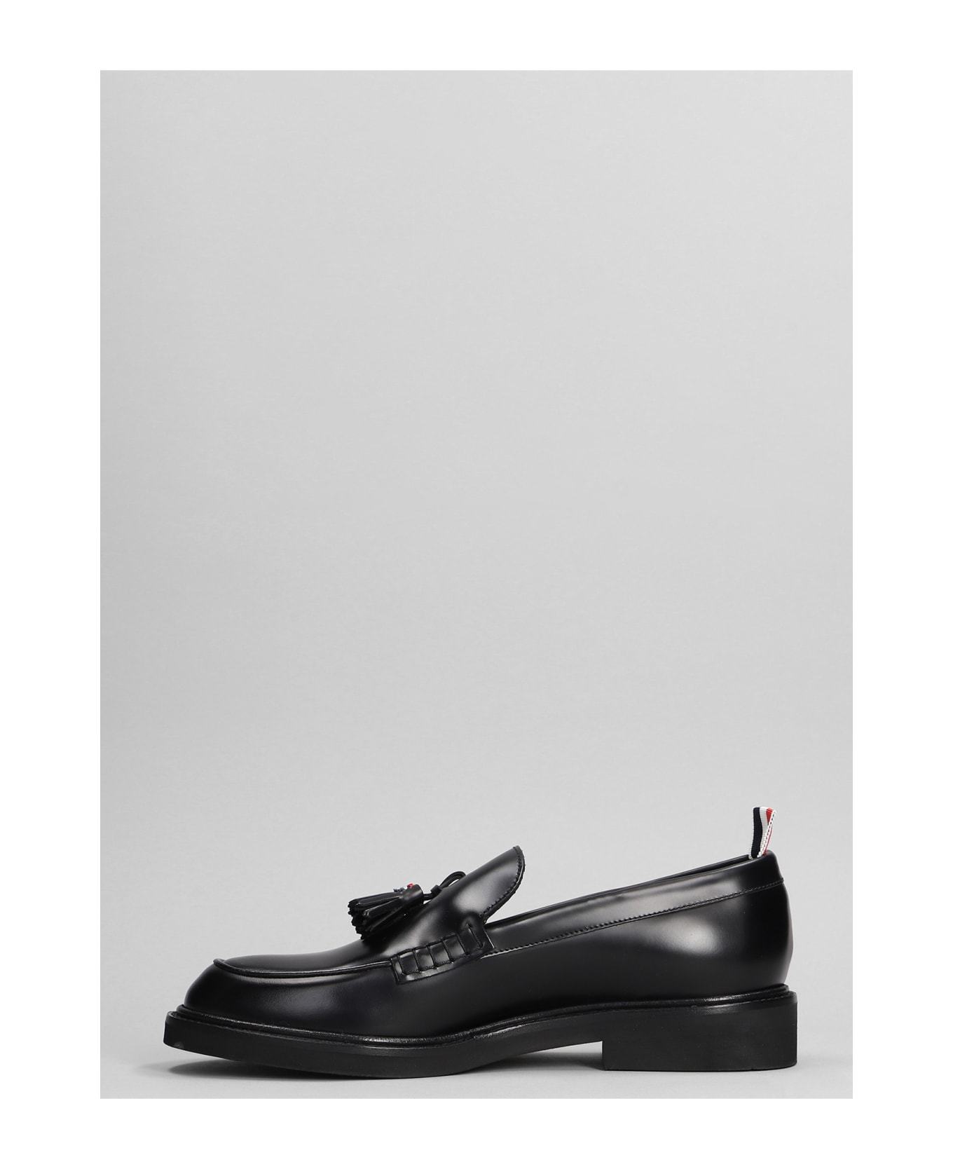 Thom Browne Loafers In Black Leather - black