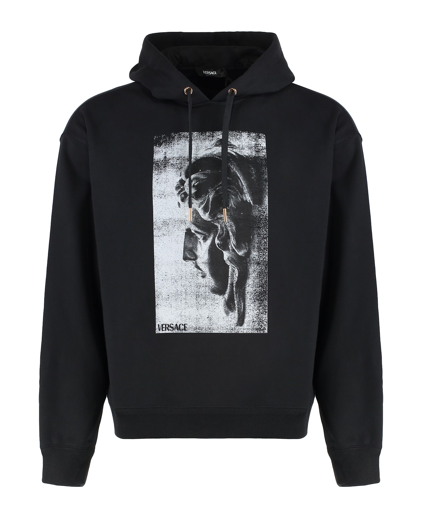Versace Cotton Hoodie - BLACK