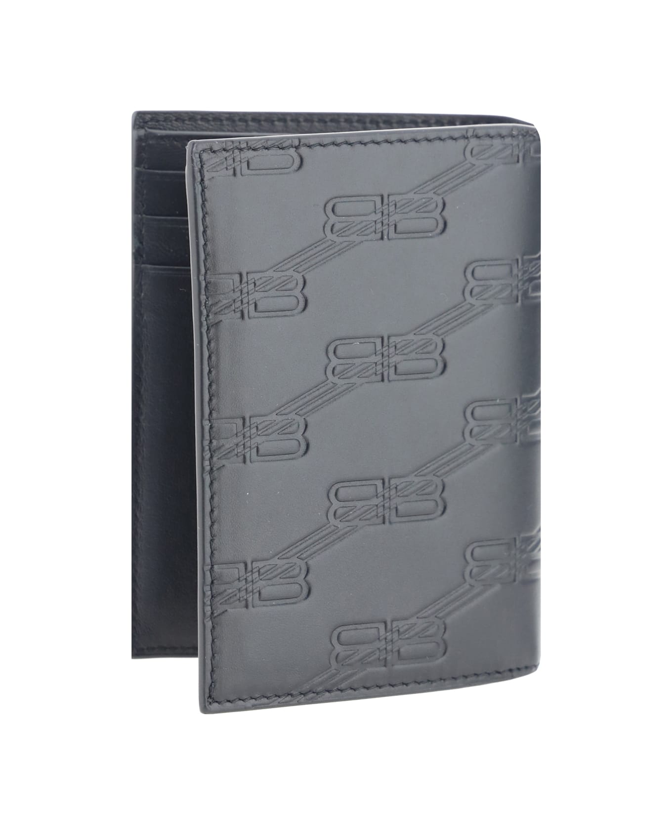 Balenciaga Micro Leather Wallet - black 財布