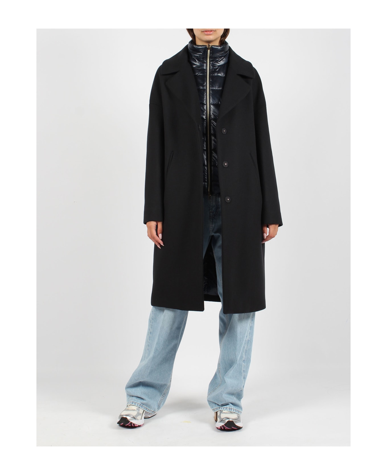 Herno Double-front Coat - Blue