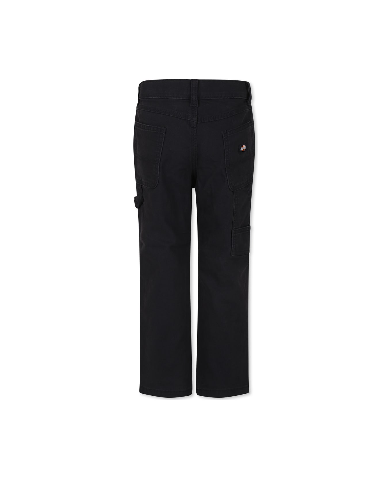 Dickies Black Trousers For Boy With Logo - Black