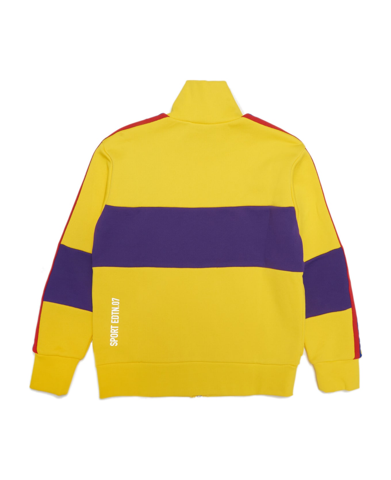 Dsquared2 D2s675u Cool Fit Sweat-shirt Dsquared Yellow Sweatshirt With Zip And Logoed Ribbon Sport Edtn 07 - Vibrant yellow