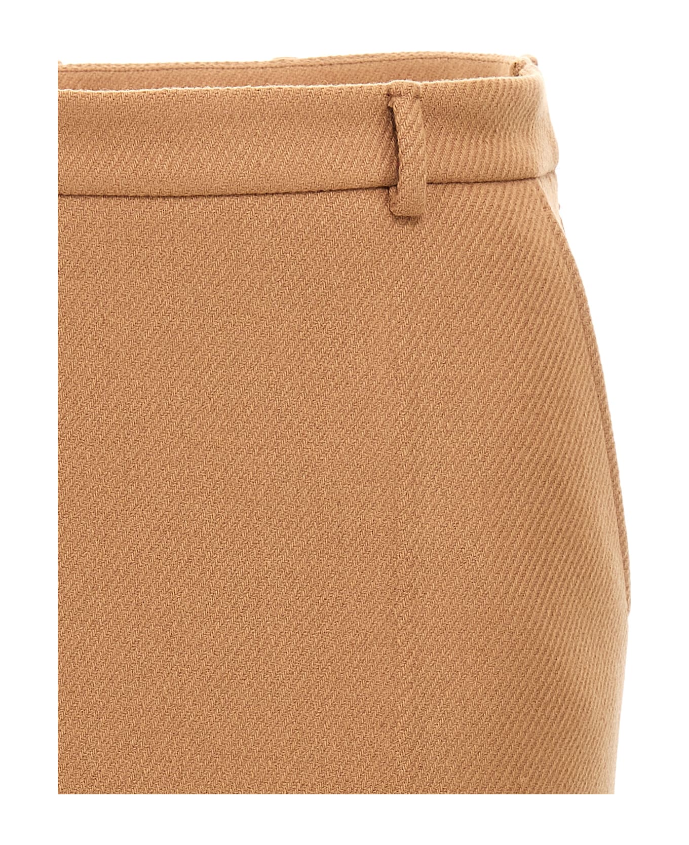 Gucci Logo Embroidery Skirt - Beige