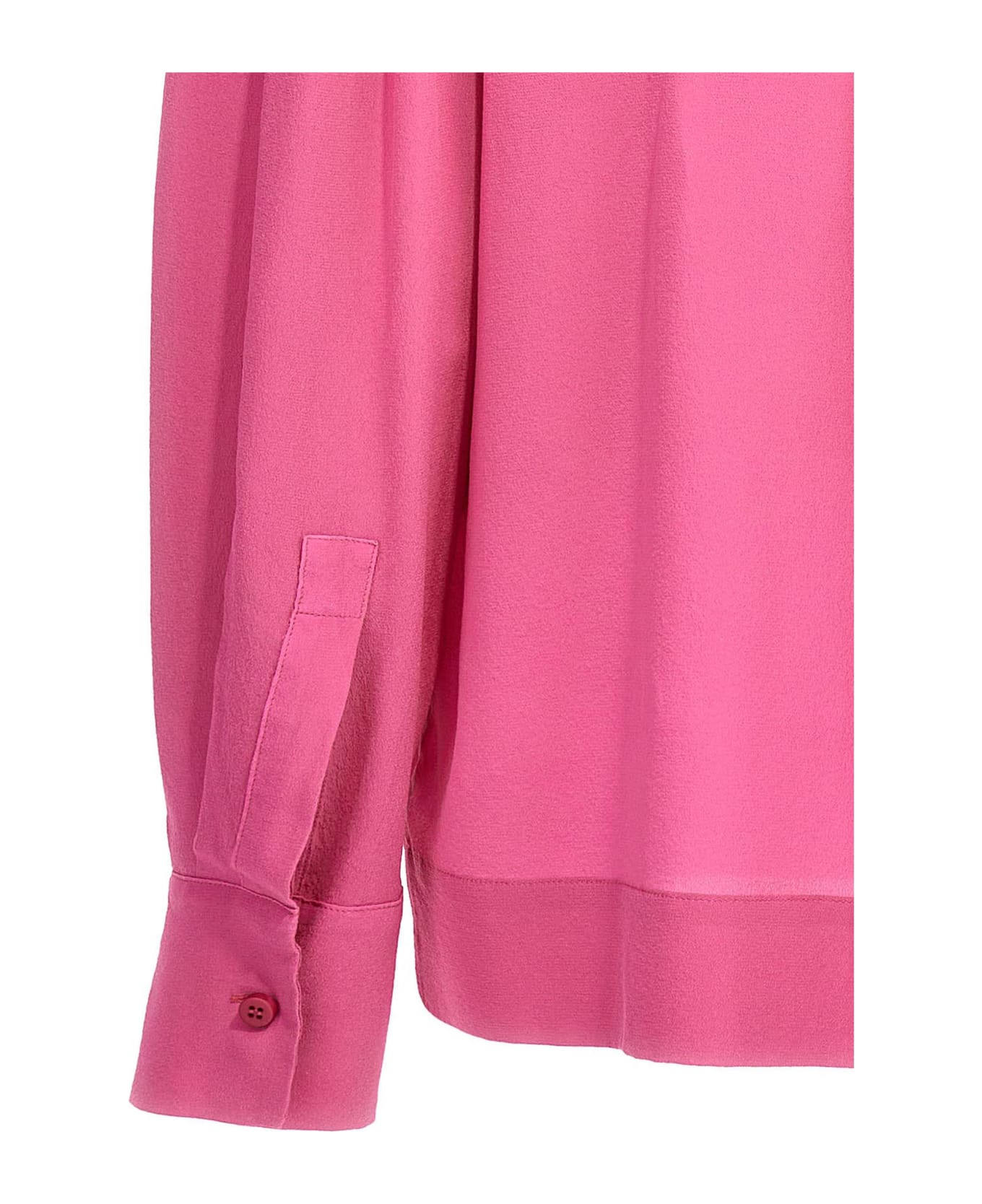 (nude) Silk Bloshirt - Pink