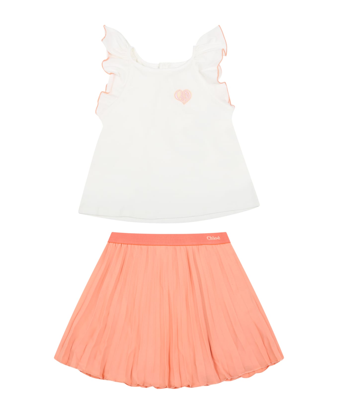 Chloé Multicolor Set  For Baby Girl - Orange