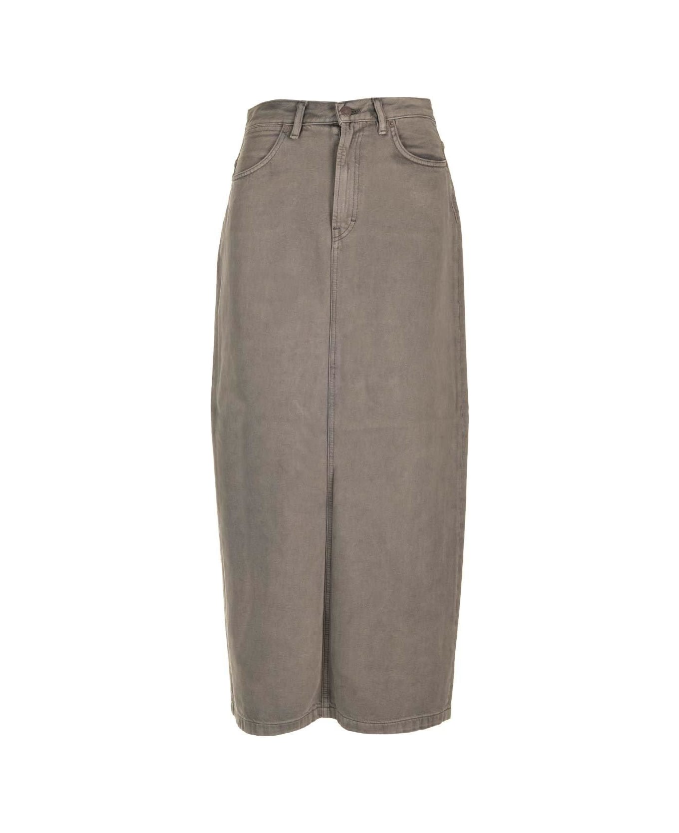 Acne Studios Denim Midi Skirt - Grey