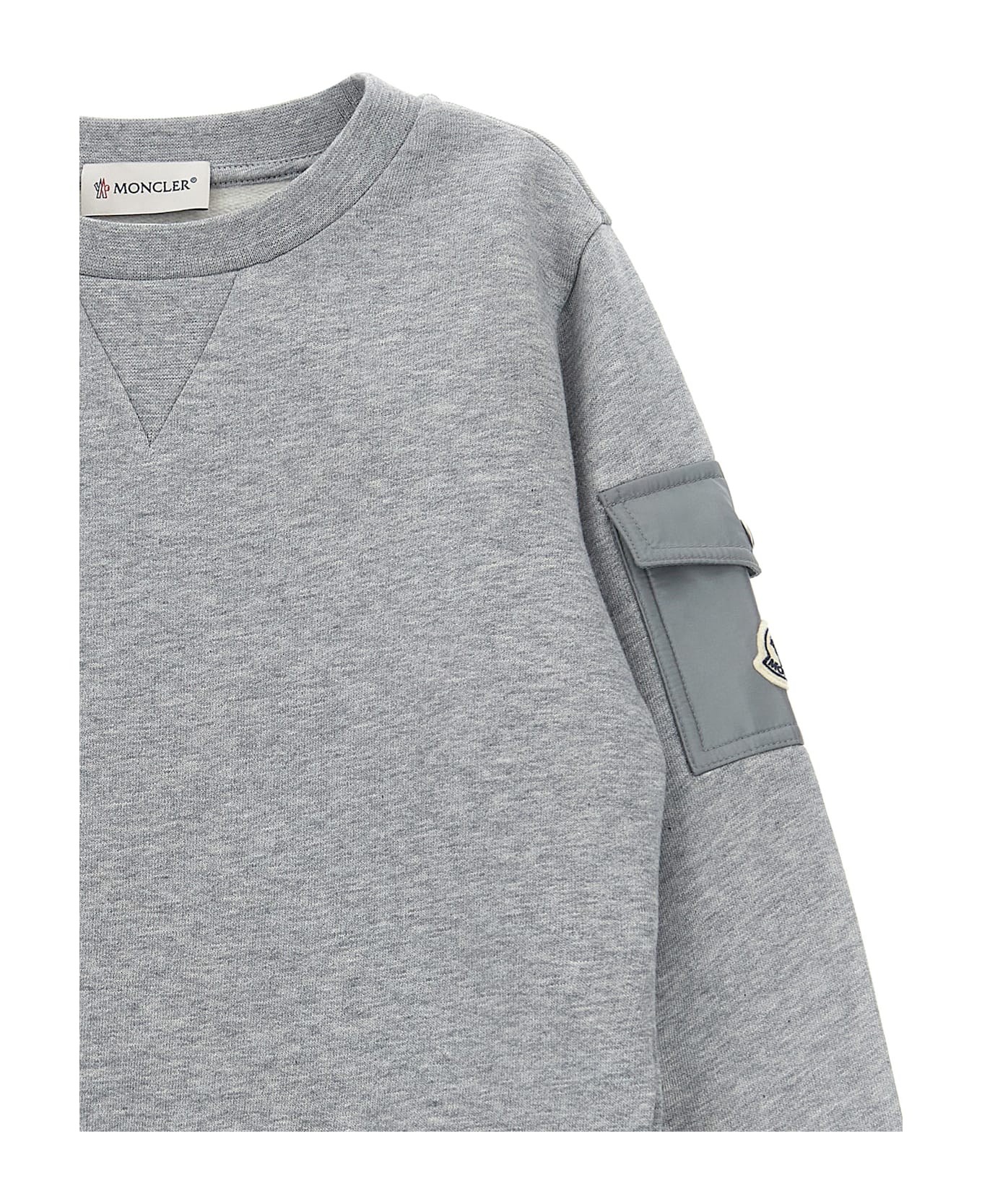Moncler Nylon Pocket Sweatshirt - Gray